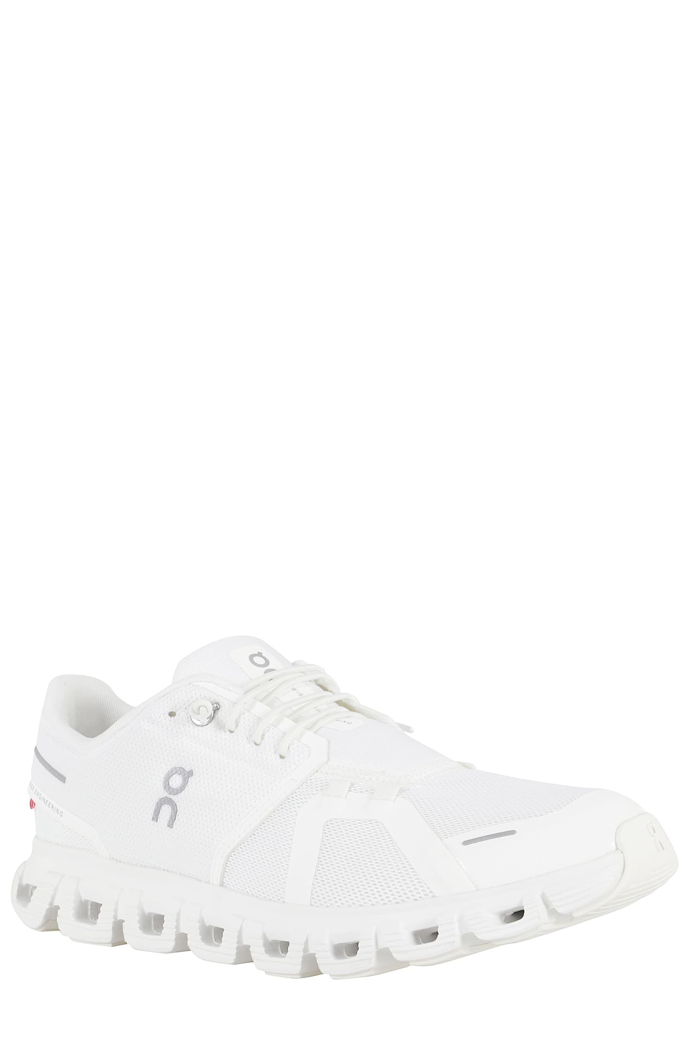 On Cloud 5 Rubber-trimmed Recycled Mesh Running Sneakers In White