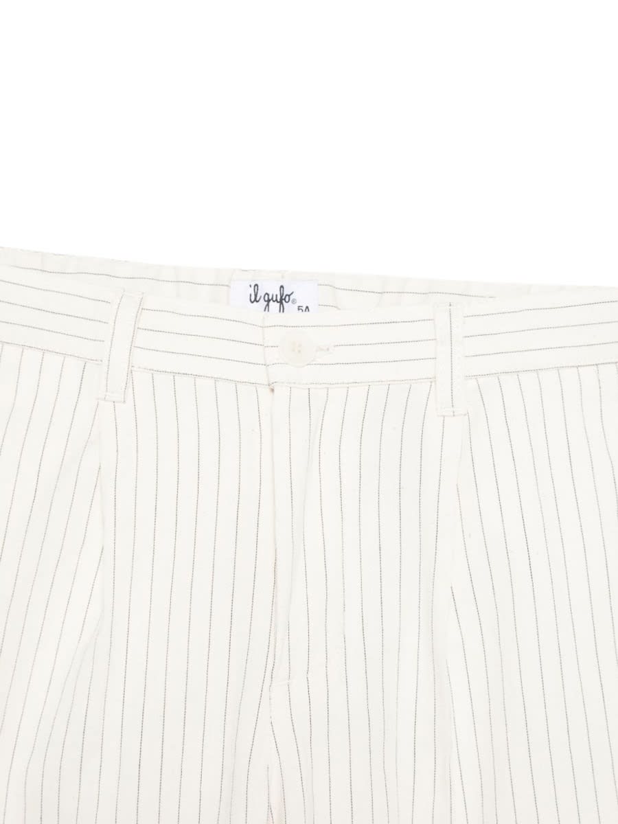 Il Gufo Pants Kids Color Yellow Cream In White