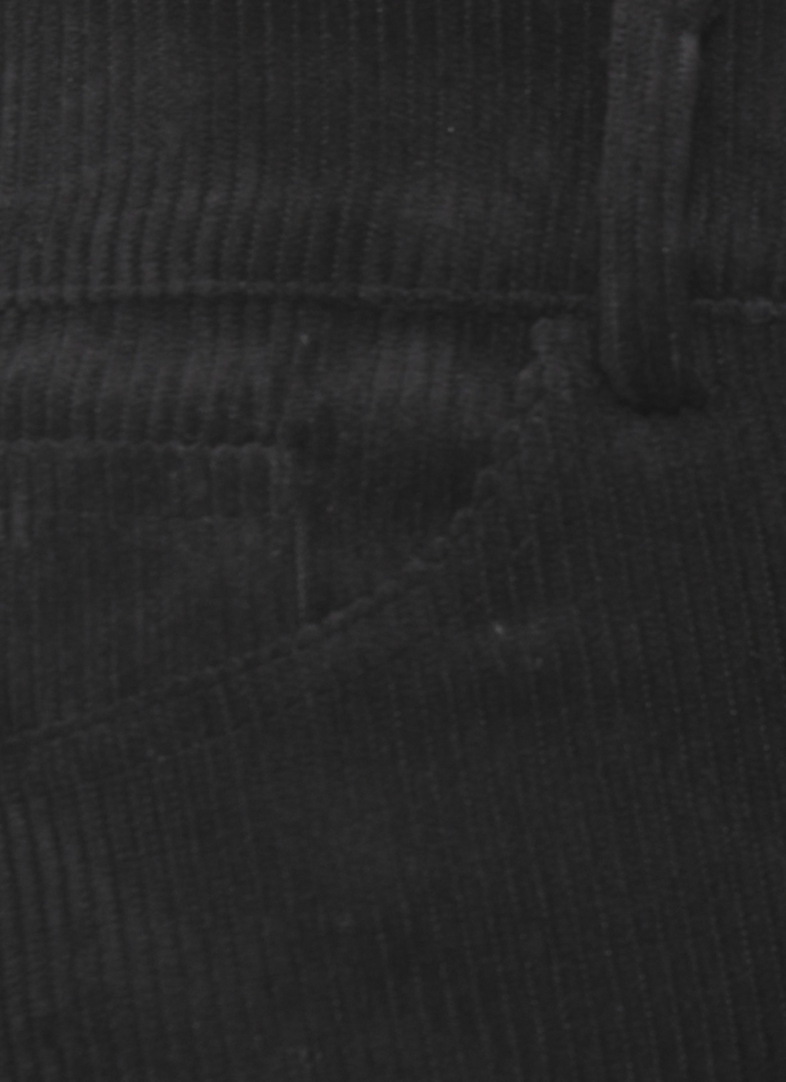 D Exterior Corduroy Palazzo Pants In Black