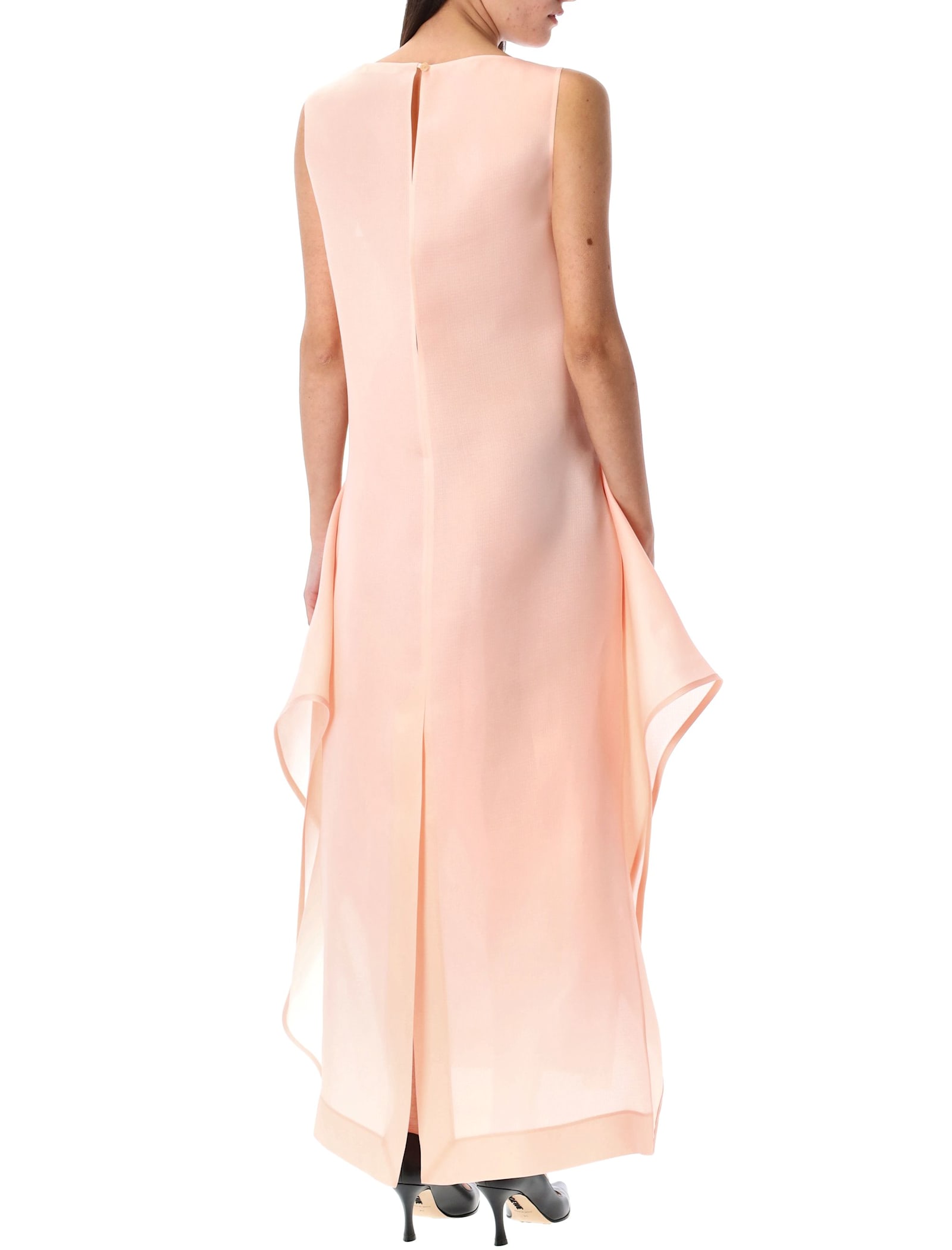 Khaite Women's Kenith Silk Dress In Soft Pink