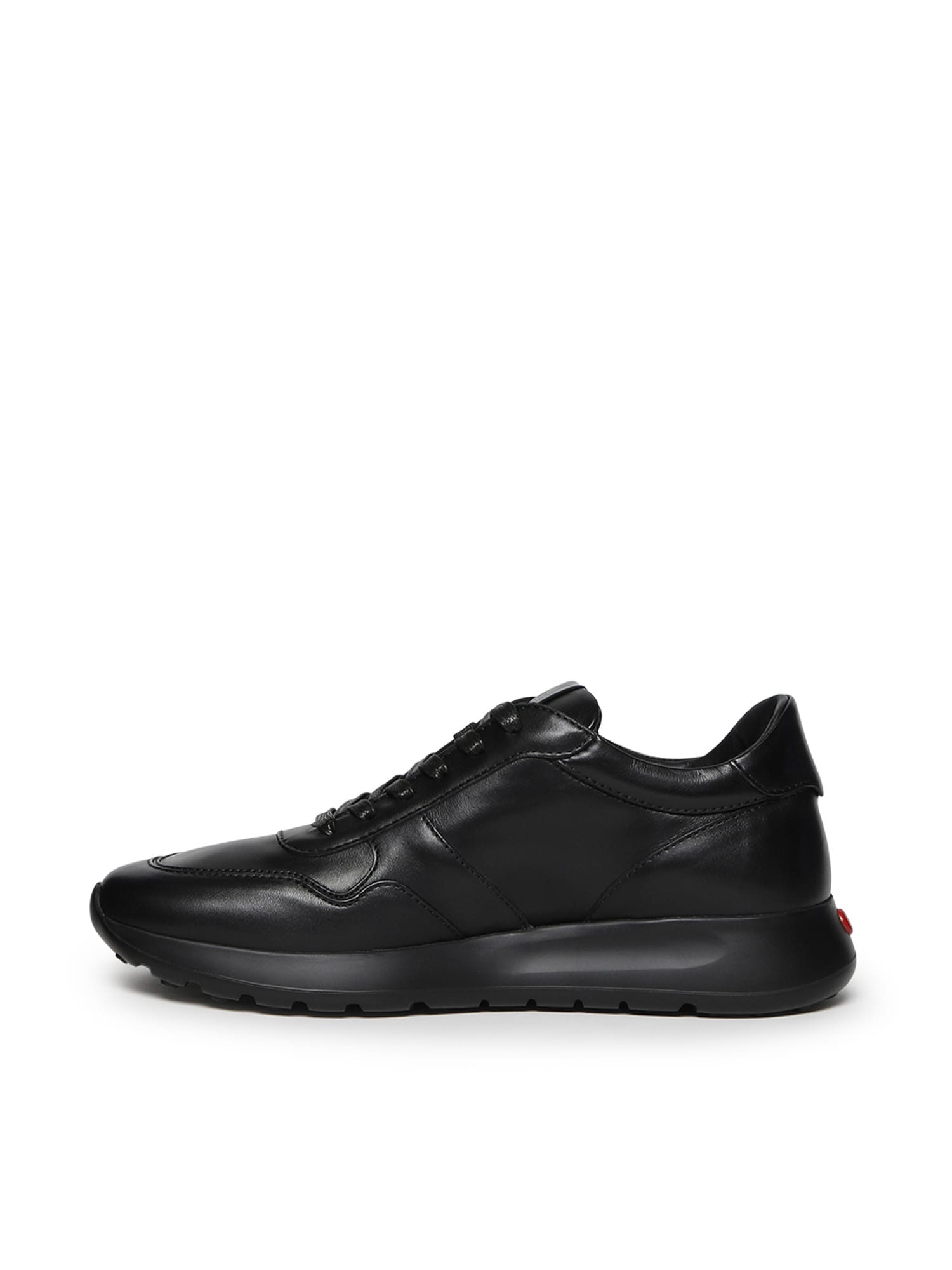 Tod's Red Dot Leather Sneakers In Multi