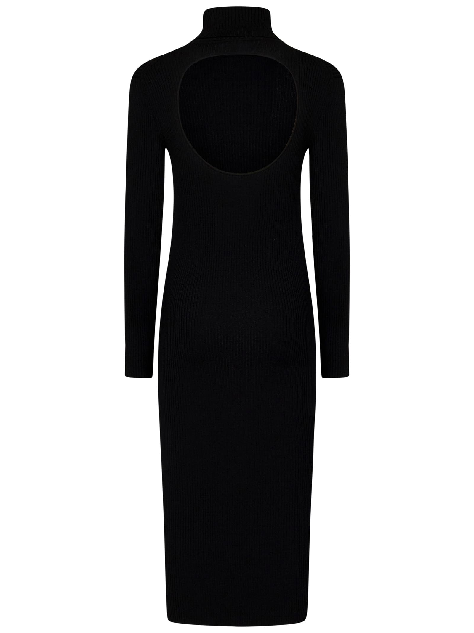 Shop P.a.r.o.s.h . Midi Dress In Black