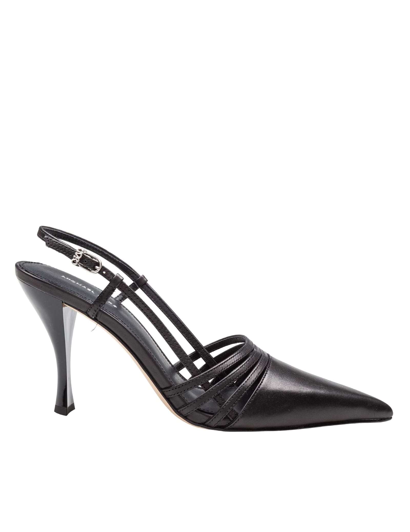 Michael Kors Slingback Haisley In Pelle Colore Nero In Black