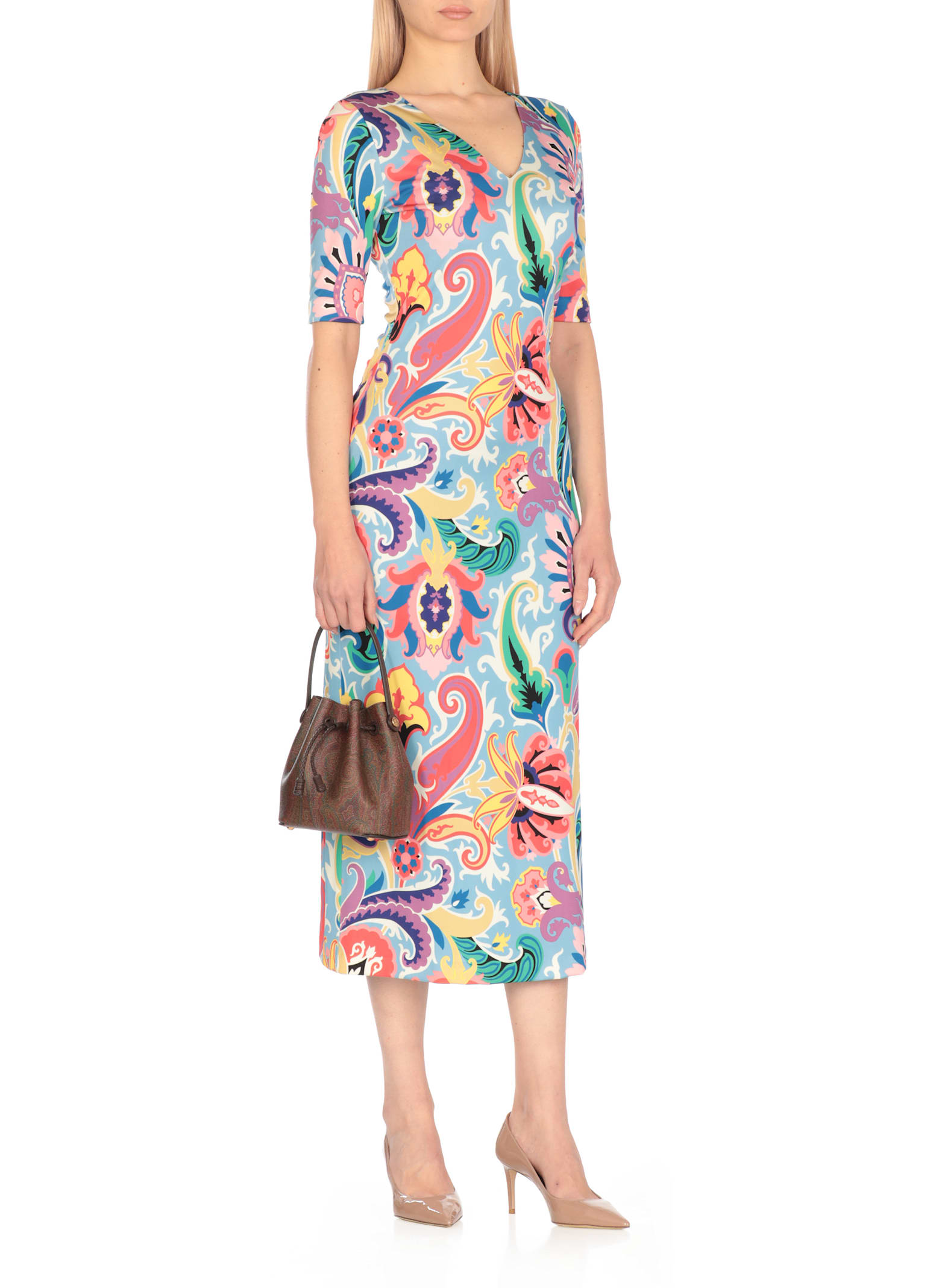Etro Viscose Dress In Multicolour