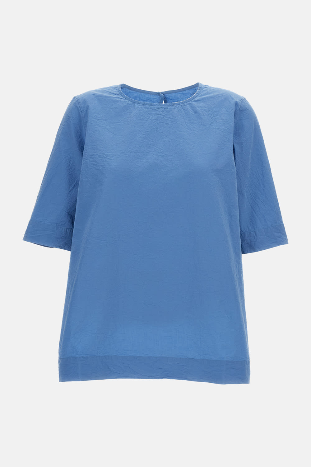 Casey Casey Simple Cotton Top In Blue