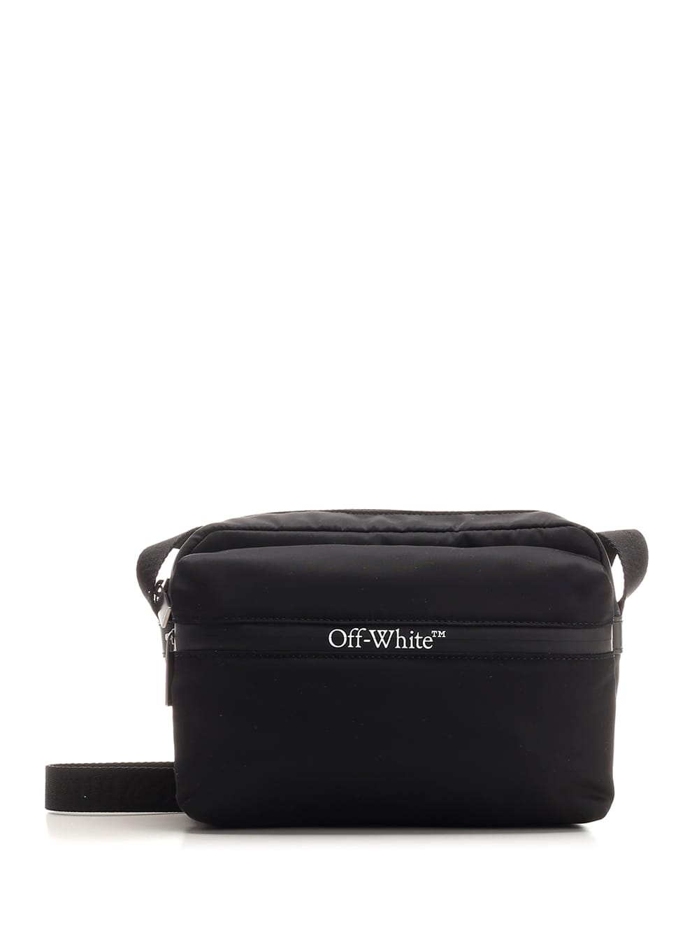 Shop Off-white Nylon Bum Bag In Black No Color (black)