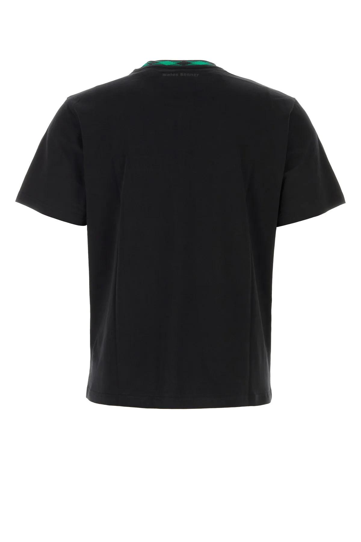 Shop Wales Bonner Black Cotton Original T-shirt In Nero