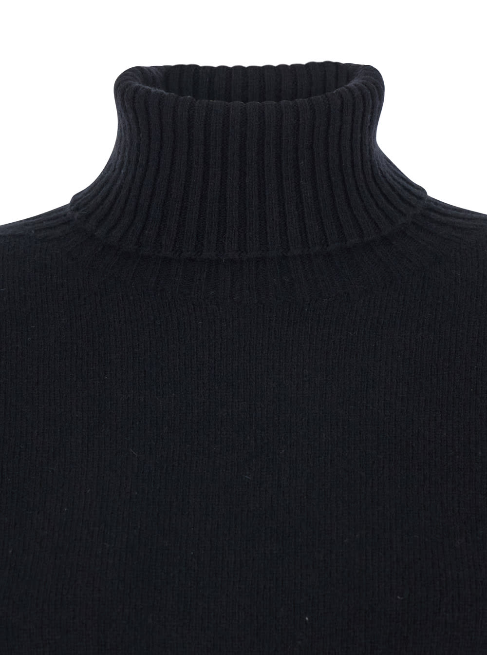 Mauro Grifoni Ribbed Turtleneck Sweater In Black