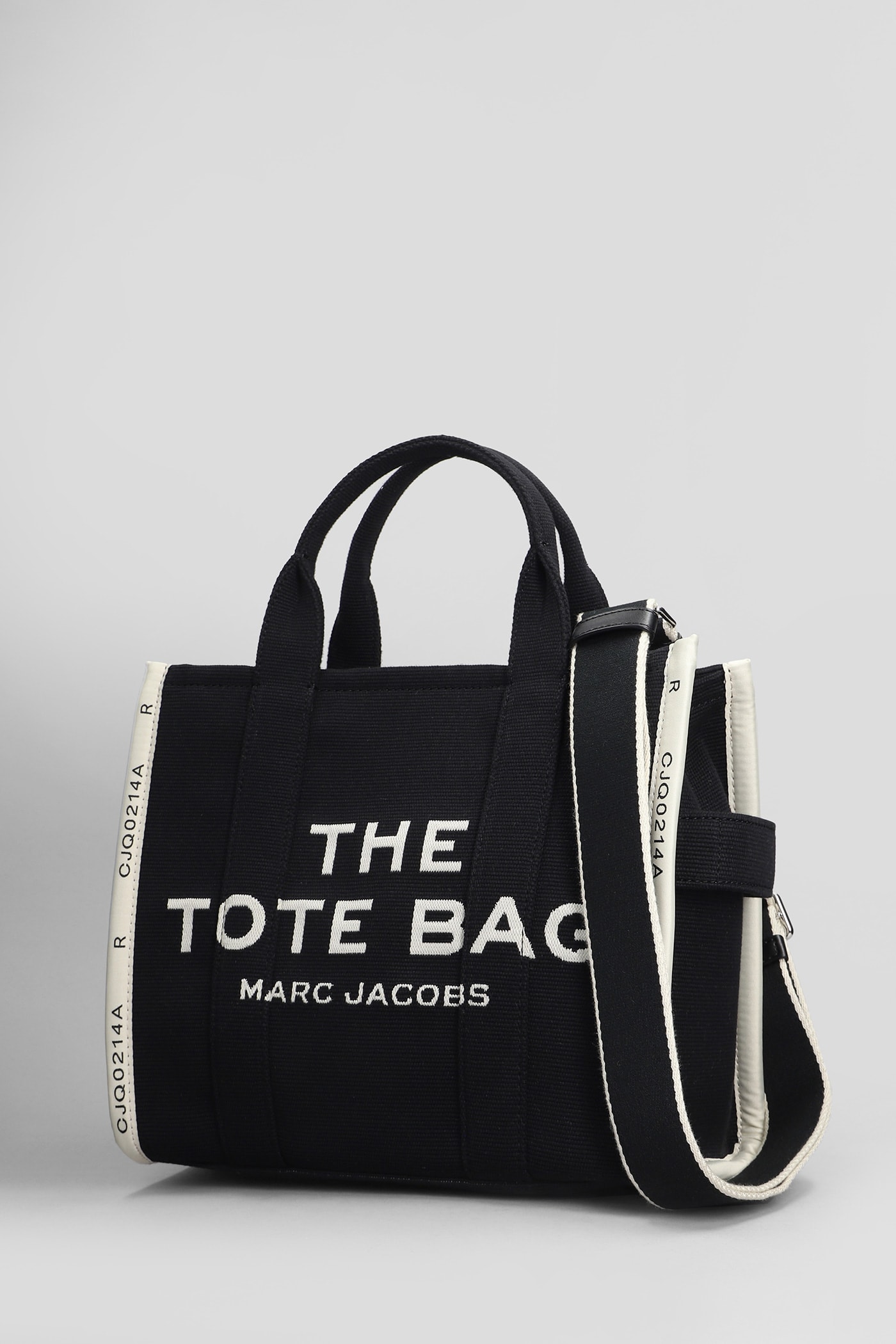 Shop Marc Jacobs The Medium Tote Tote In Black Cotton