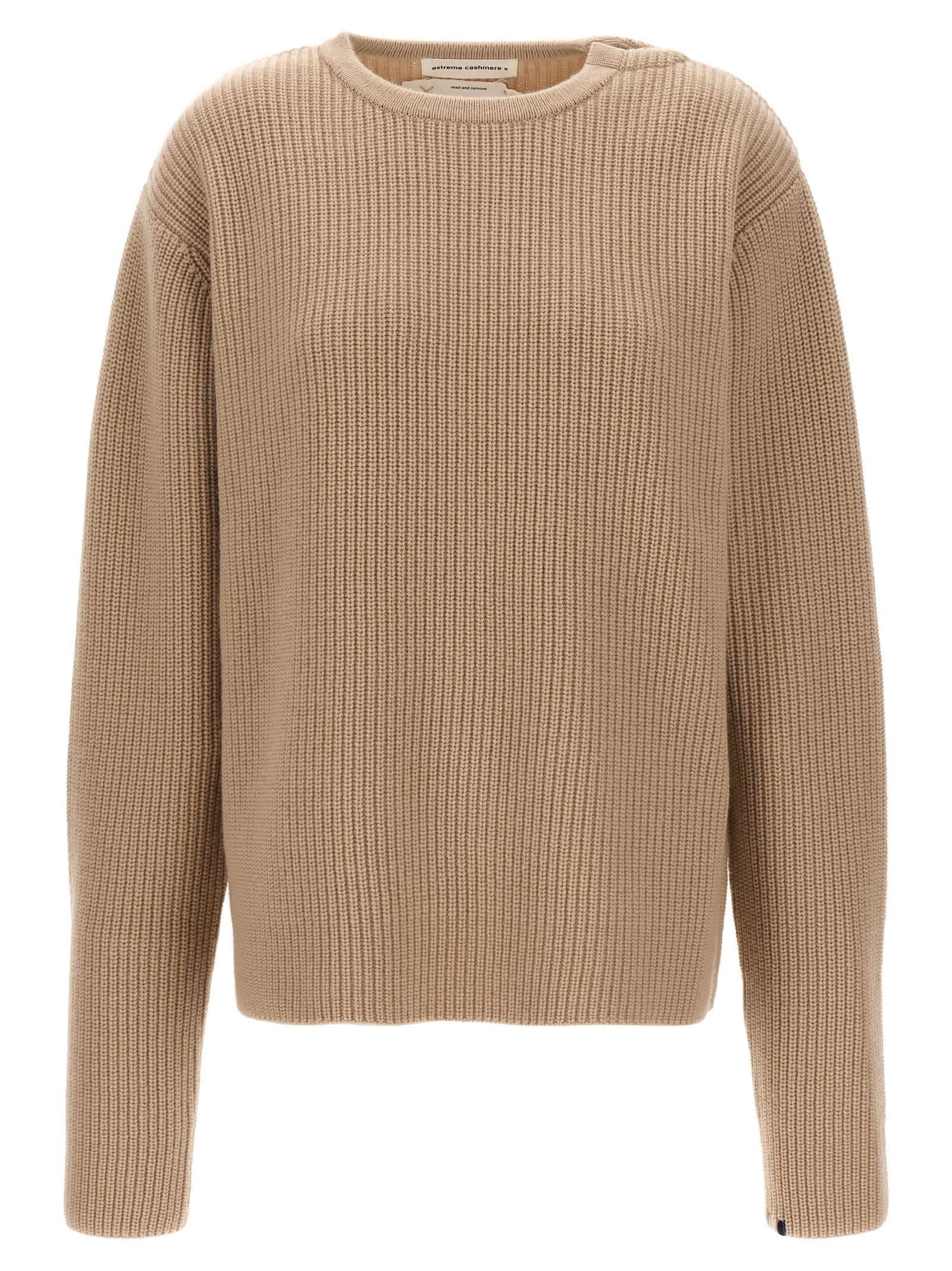 Shop Extreme Cashmere 356 You Sweater In Beige