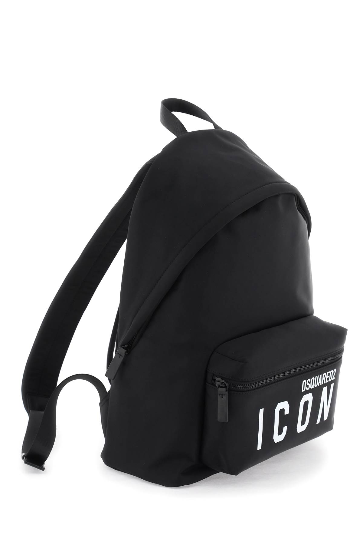 Dsquared2 Be Icon Black Backpack In Black