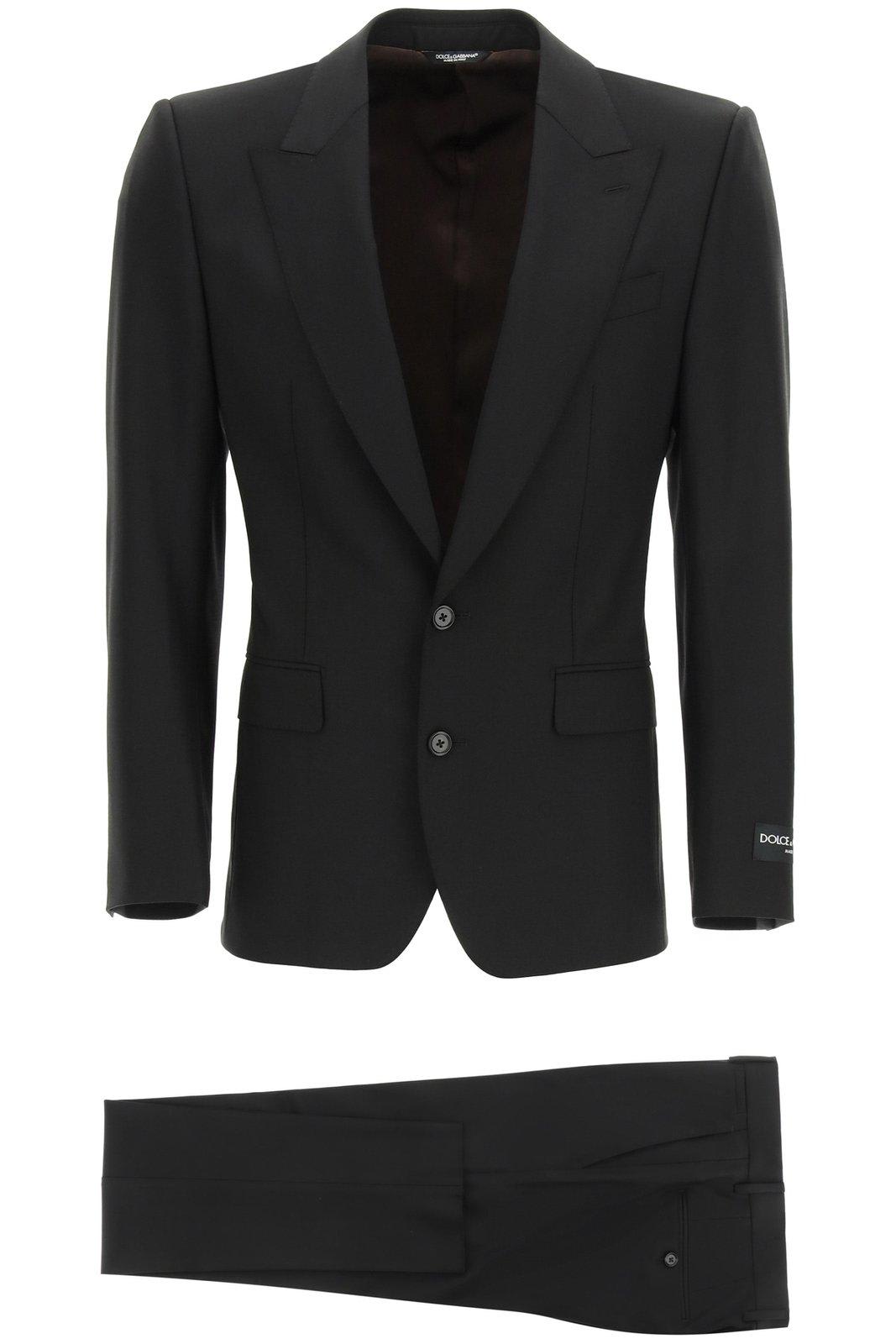Shop Dolce & Gabbana Two-piece Tailored Suit In Nero