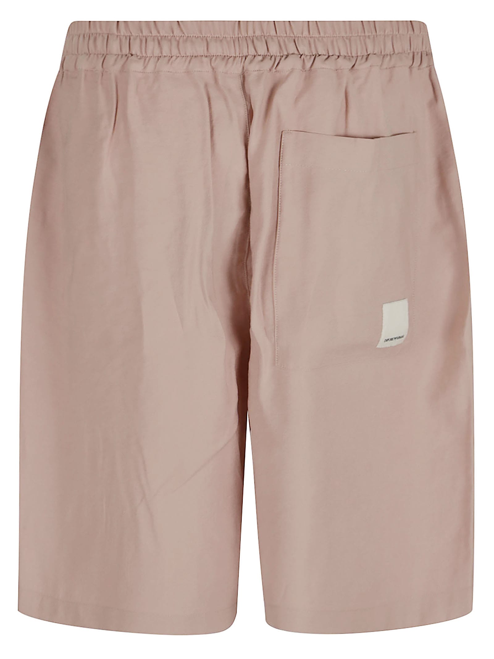 Emporio Armani Soft-touch Modal Bermuda Shorts With Peace-inspired Print
