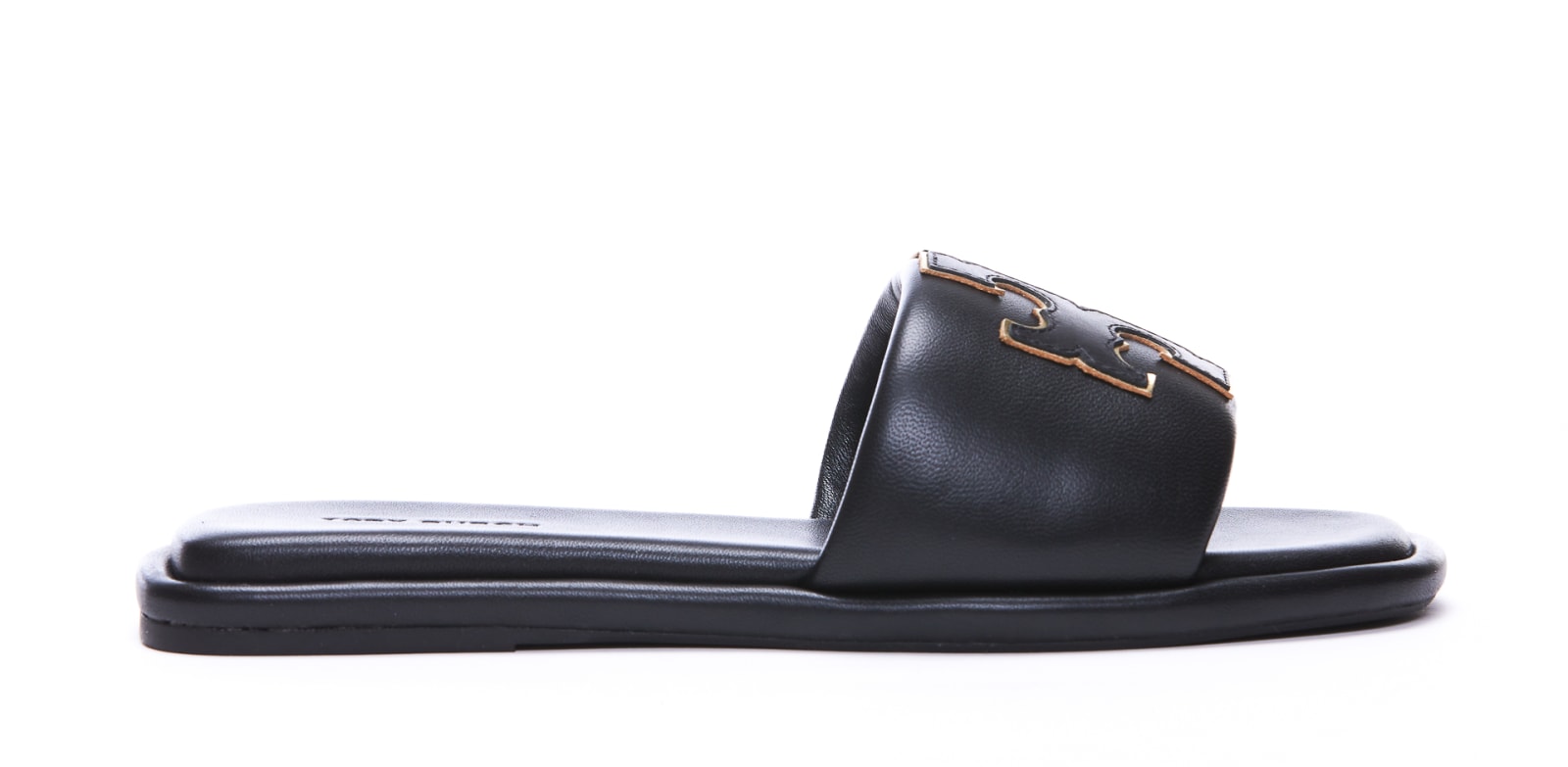 Tory Burch Double T Sport Slide In Perfect Navy/gold ModeSens