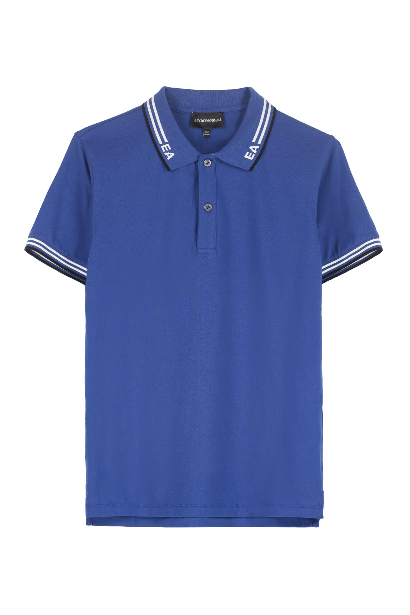 Emporio Armani Stretch Cotton Piqué Polo Shirt