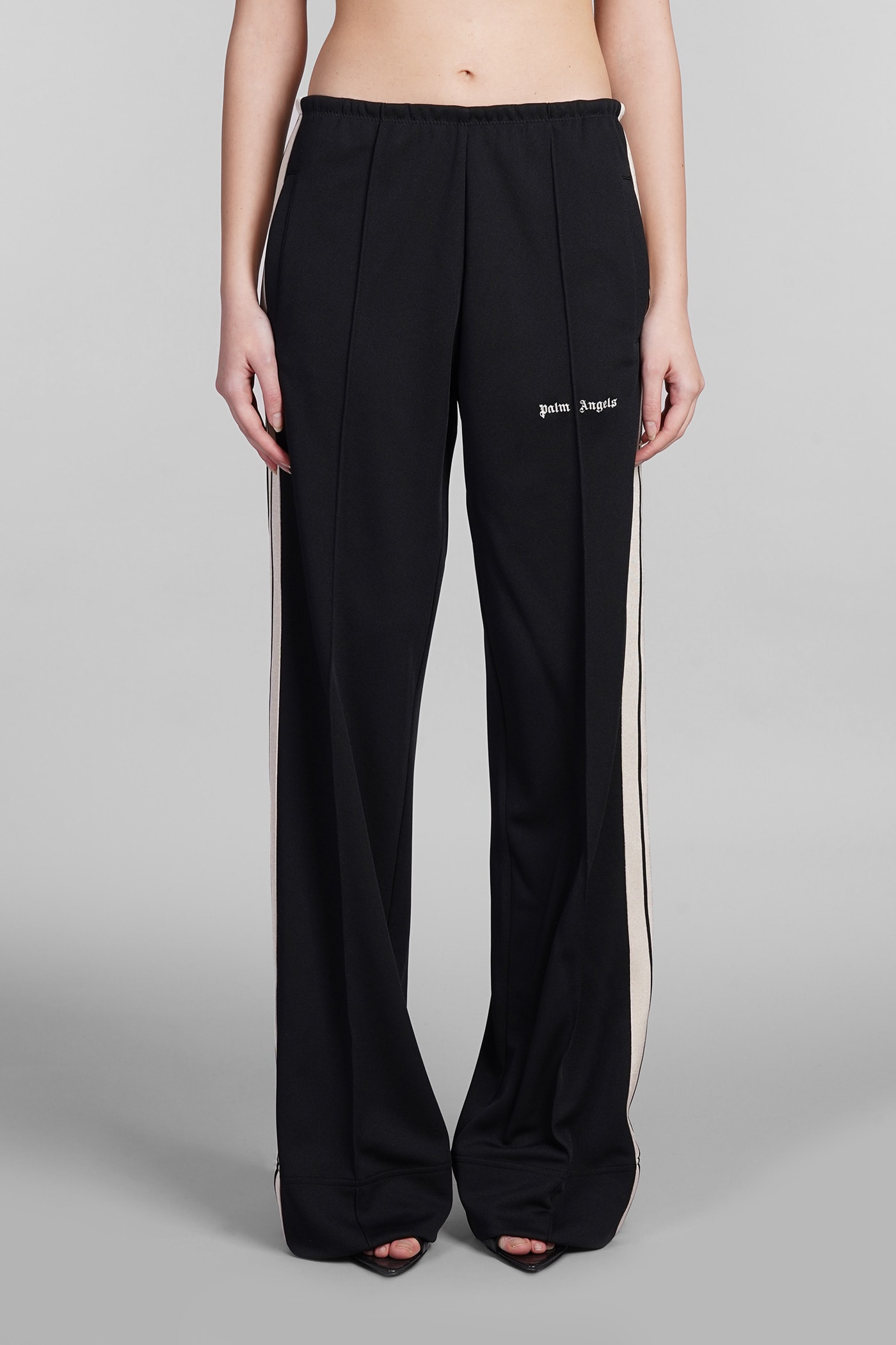 Palm Angels Trousers In Black Polyester