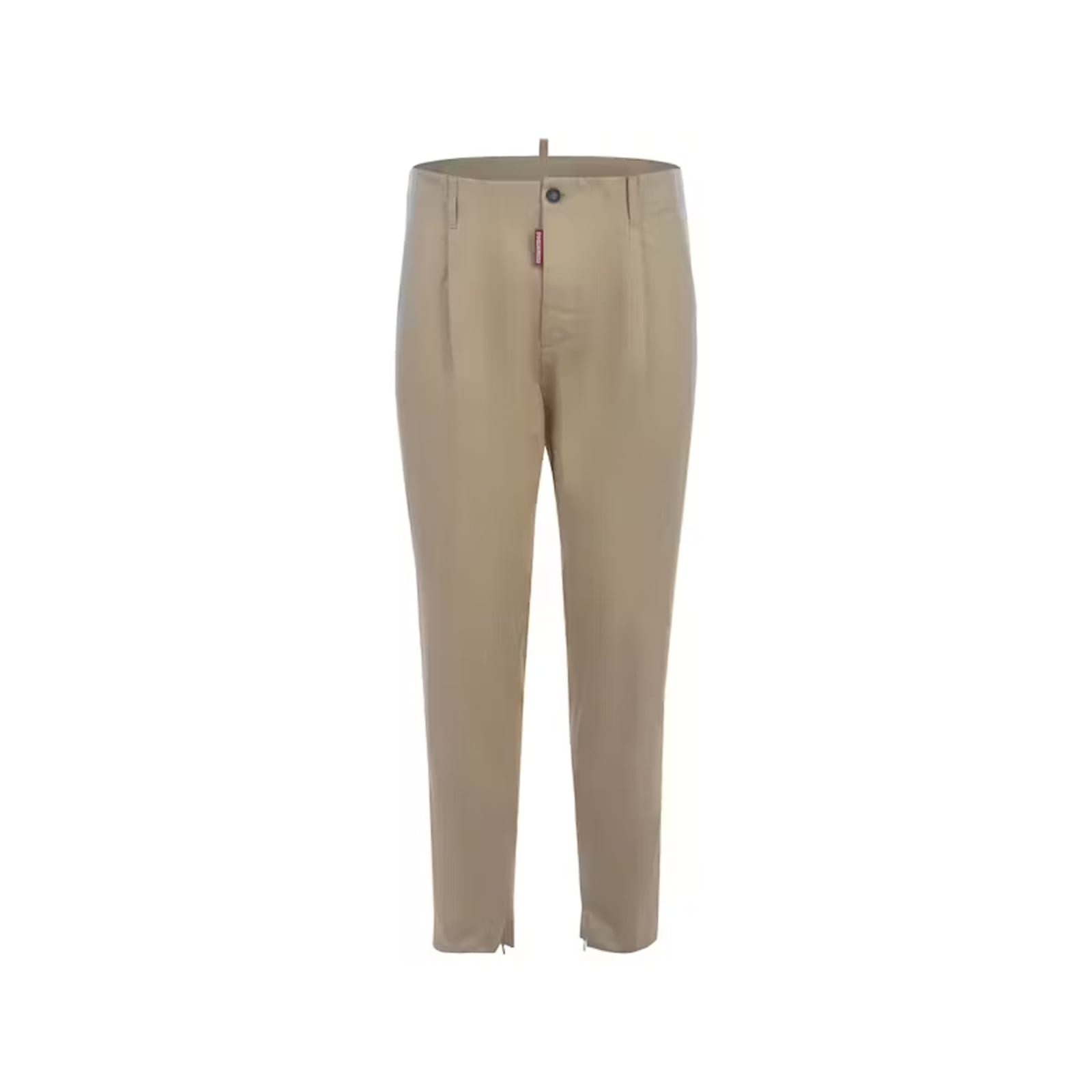 Shop Dsquared2 Cotton Trousers In Beige