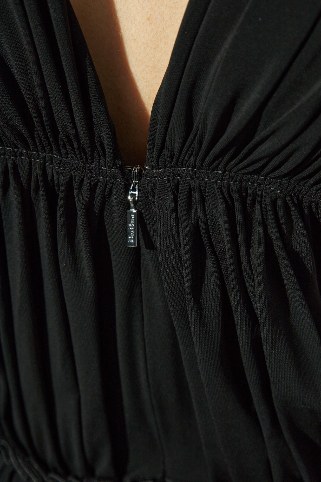 Max Mara Women Walter Long Dress In Stretch Jersey In Black