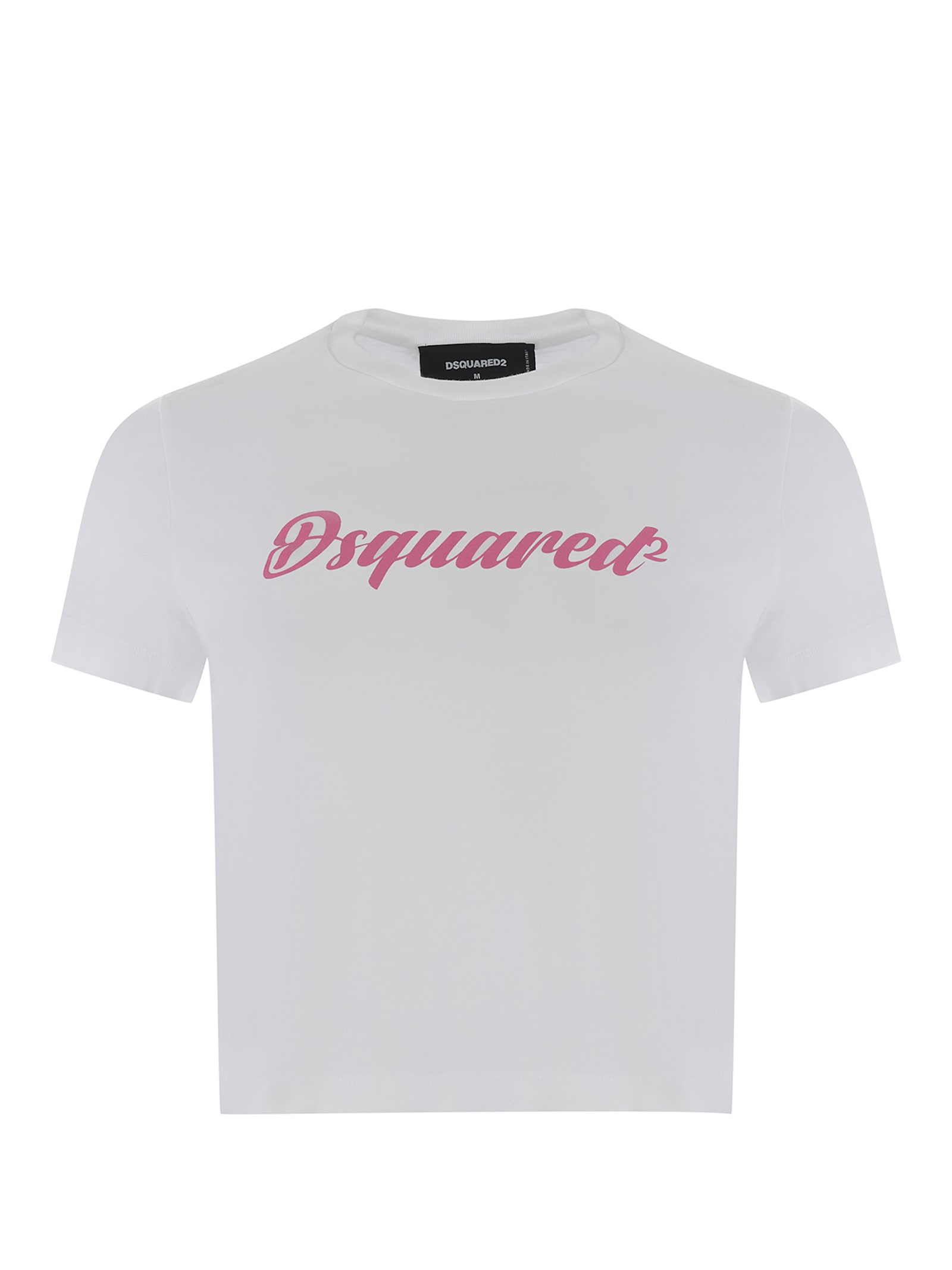 Shop Dsquared2 T-shirt  Made Of Cotton In White