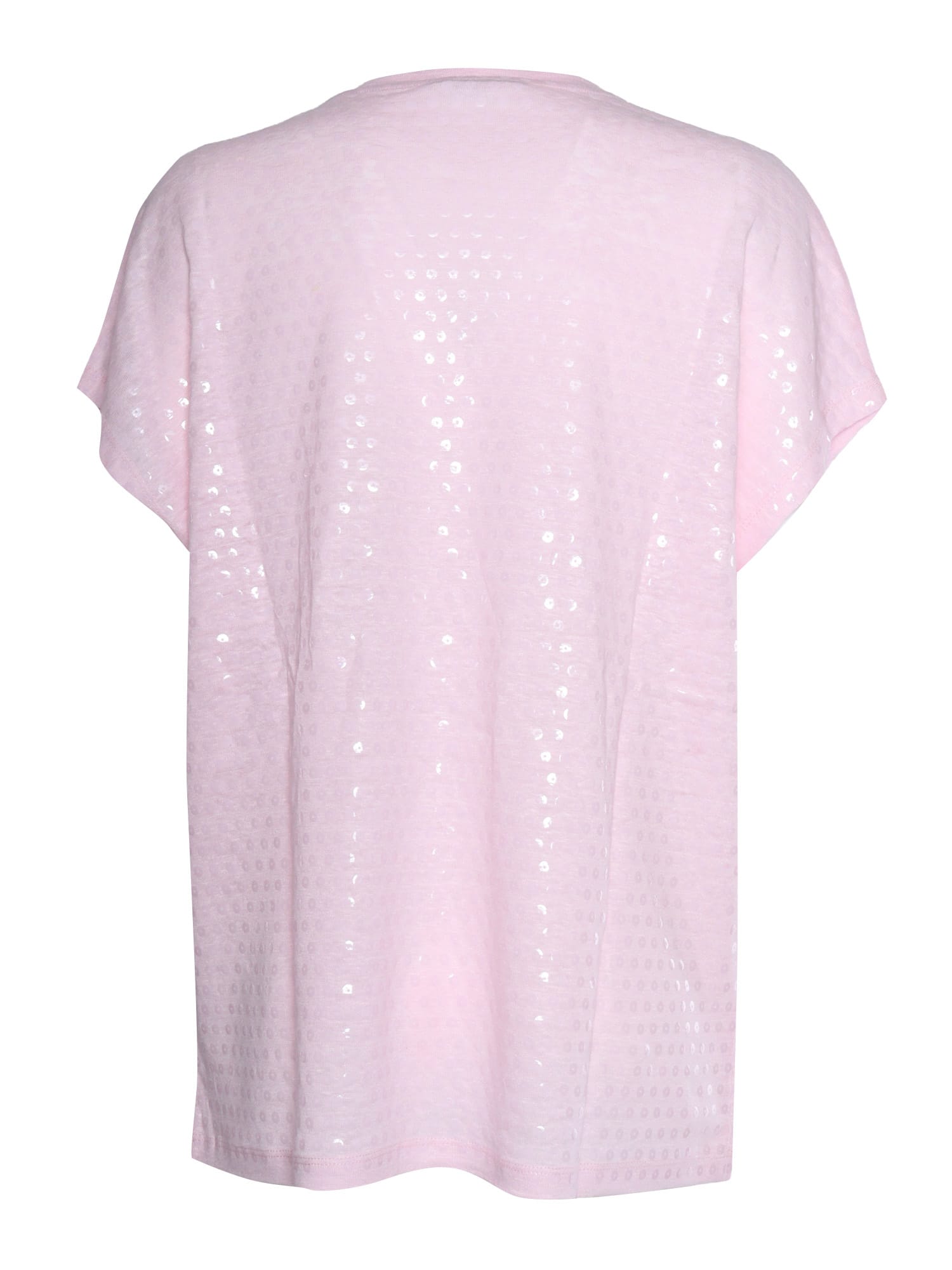 Shop Kangra Pink Linen T-shirt