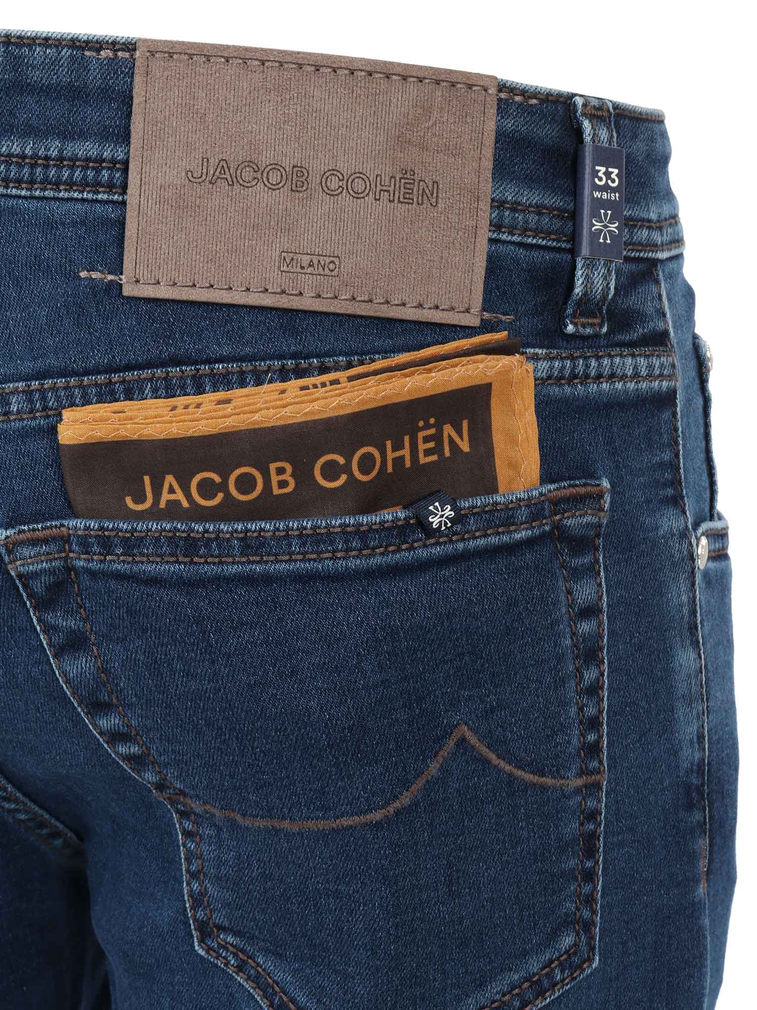 Jacob Cohen 5 Pockets Slim Fit Pants In Blue