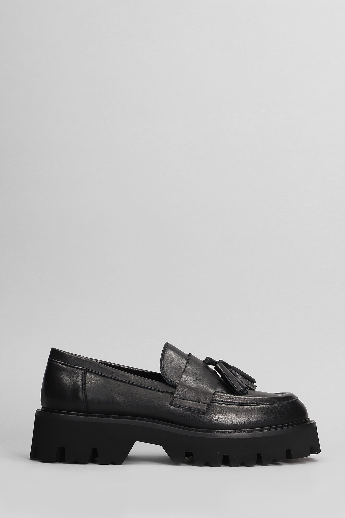 Loafers In Black Leather