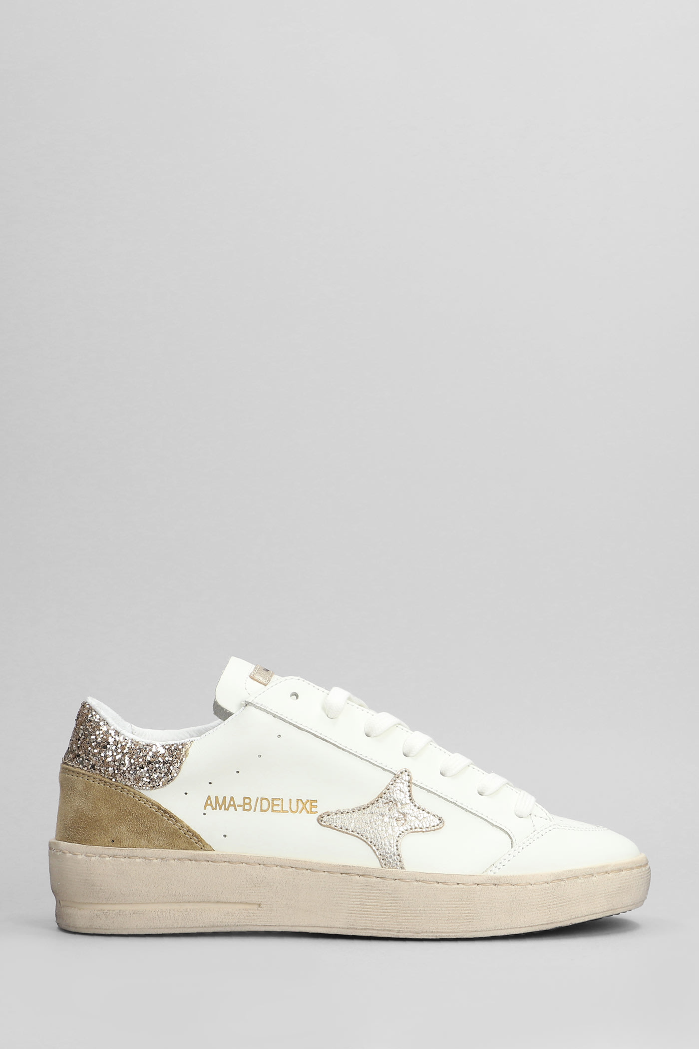 Sneakers In White Leather