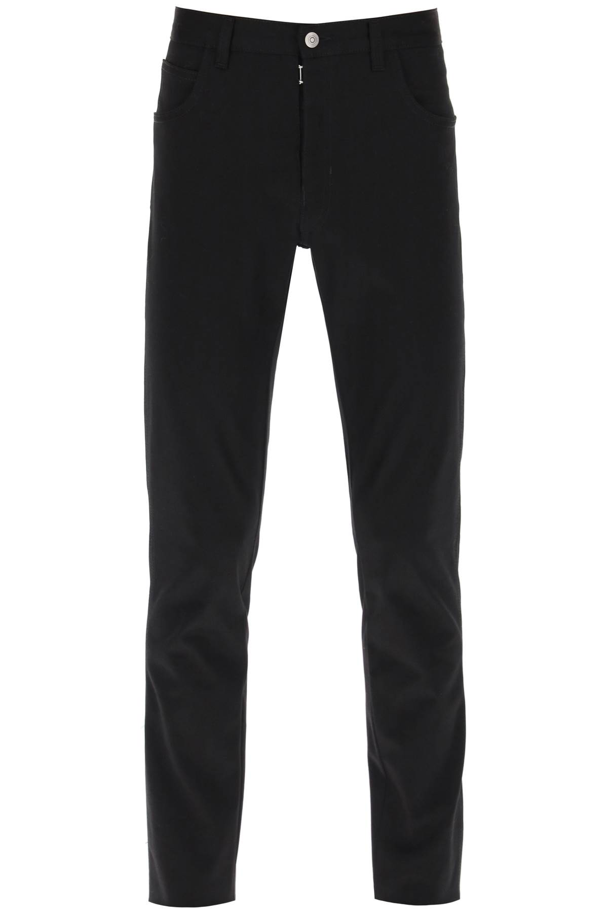 Shop Maison Margiela Five-pocket Skinny Jeans In Black (black)
