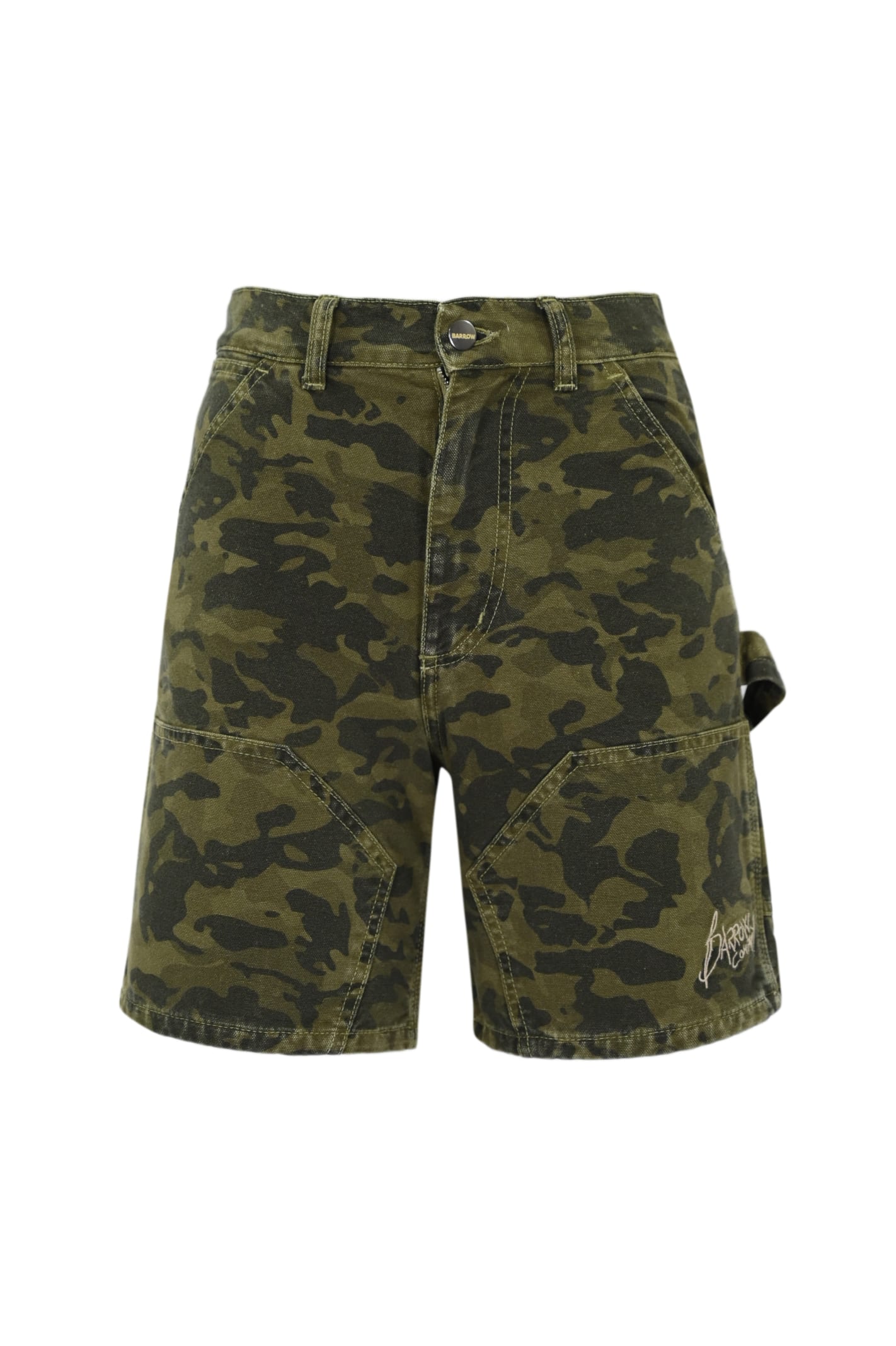 Camouflage Canvas Bermuda Shorts