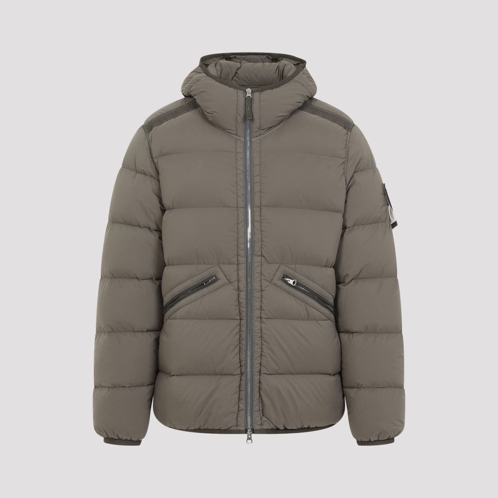 Shop Stone Island Polyamide Jacket In Walnut