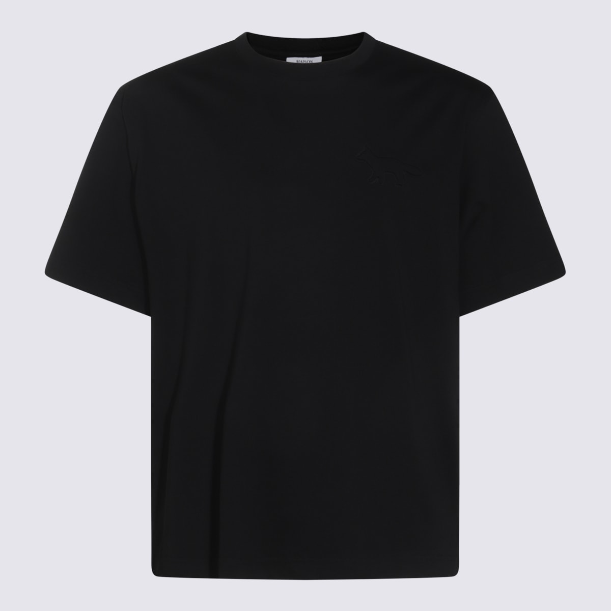 Maison Kitsuné Black Cotton T-shirt