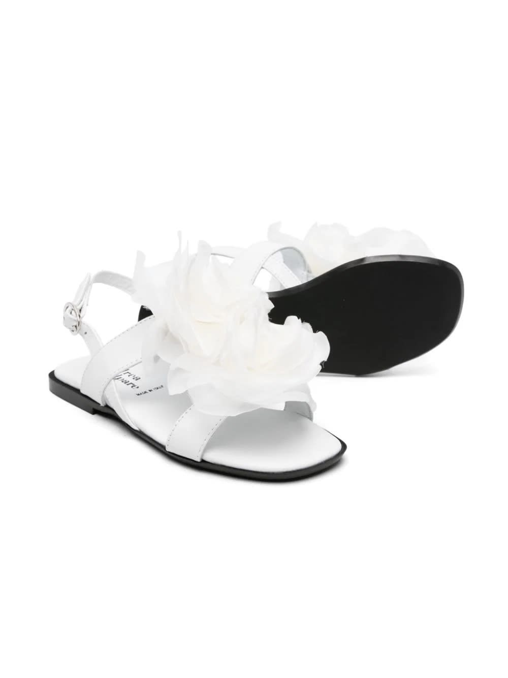 Shop Andrea Montelpare Sandal With Applications In White