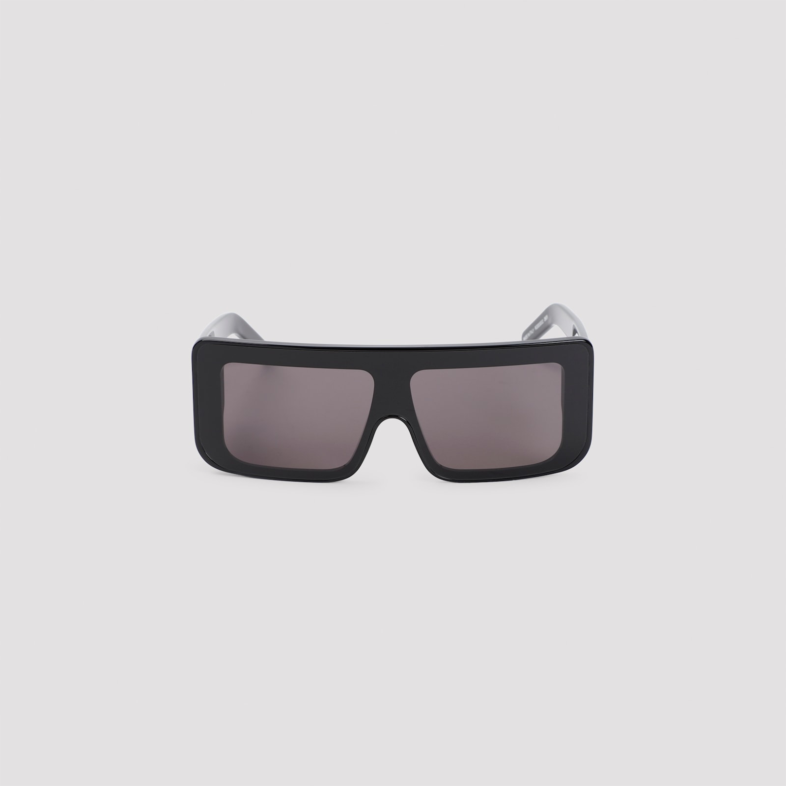 Rick Owens Black Acetate Sunglasses In Black