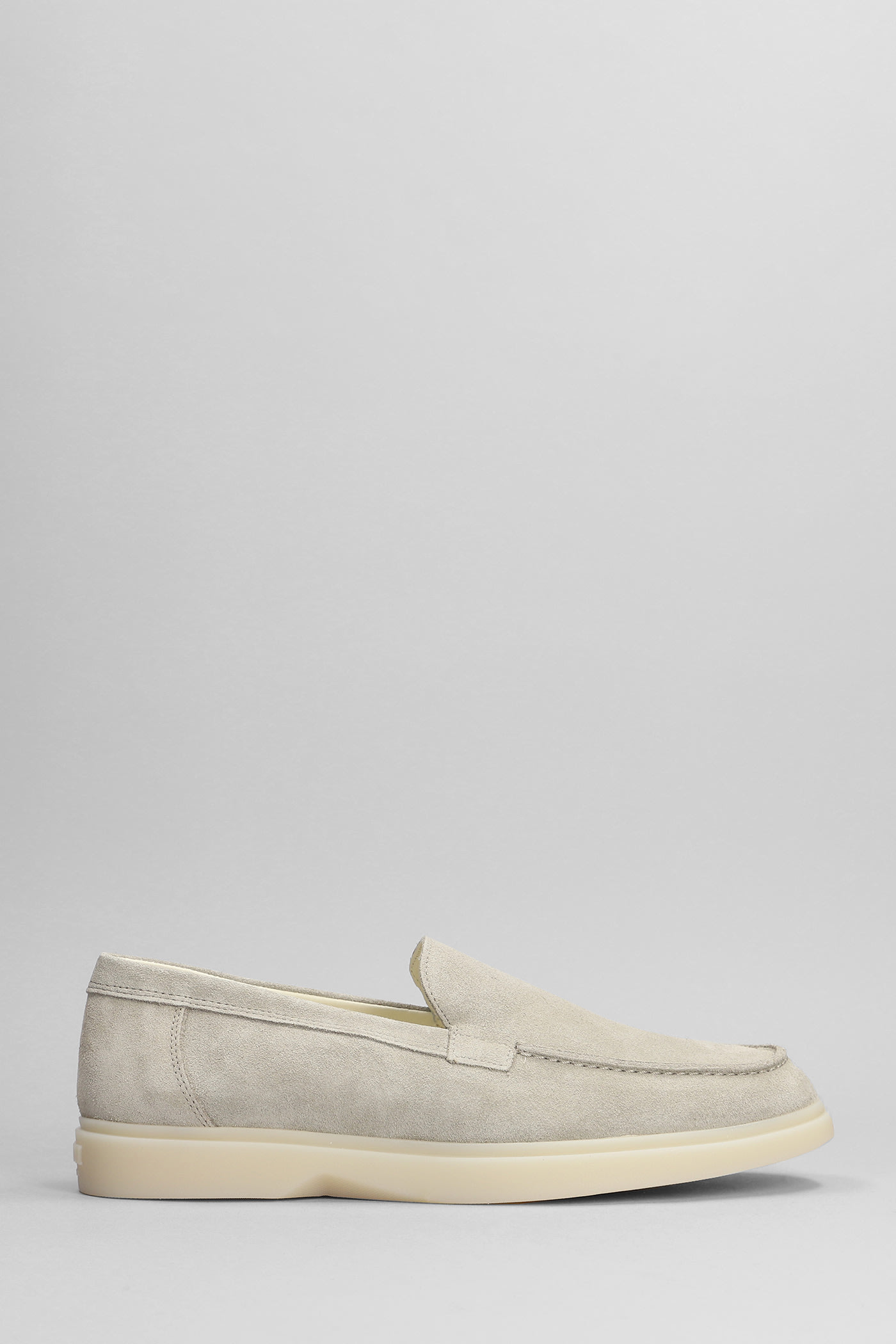 Mason Garments Amalfi Loafers In Taupe Suede