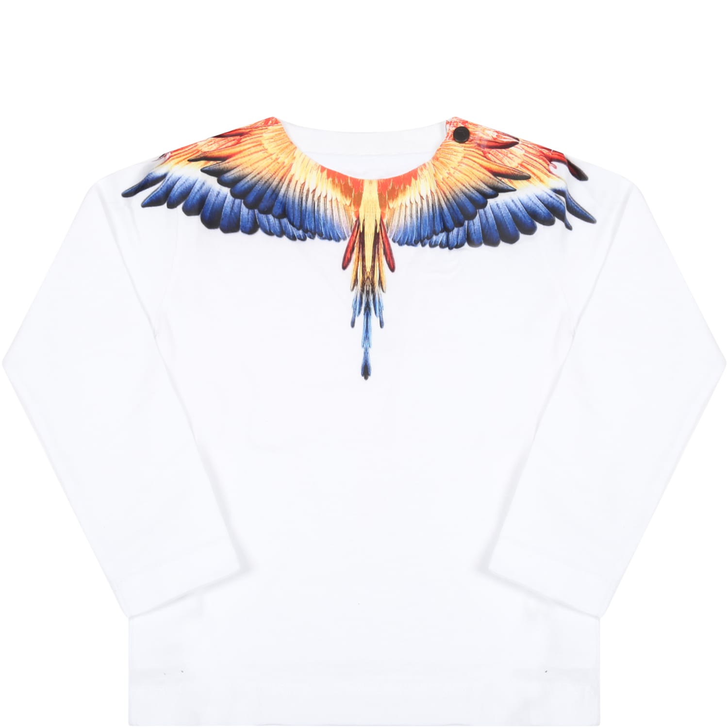 Marcelo Burlon White T-shirt For Baby Boy With Wings