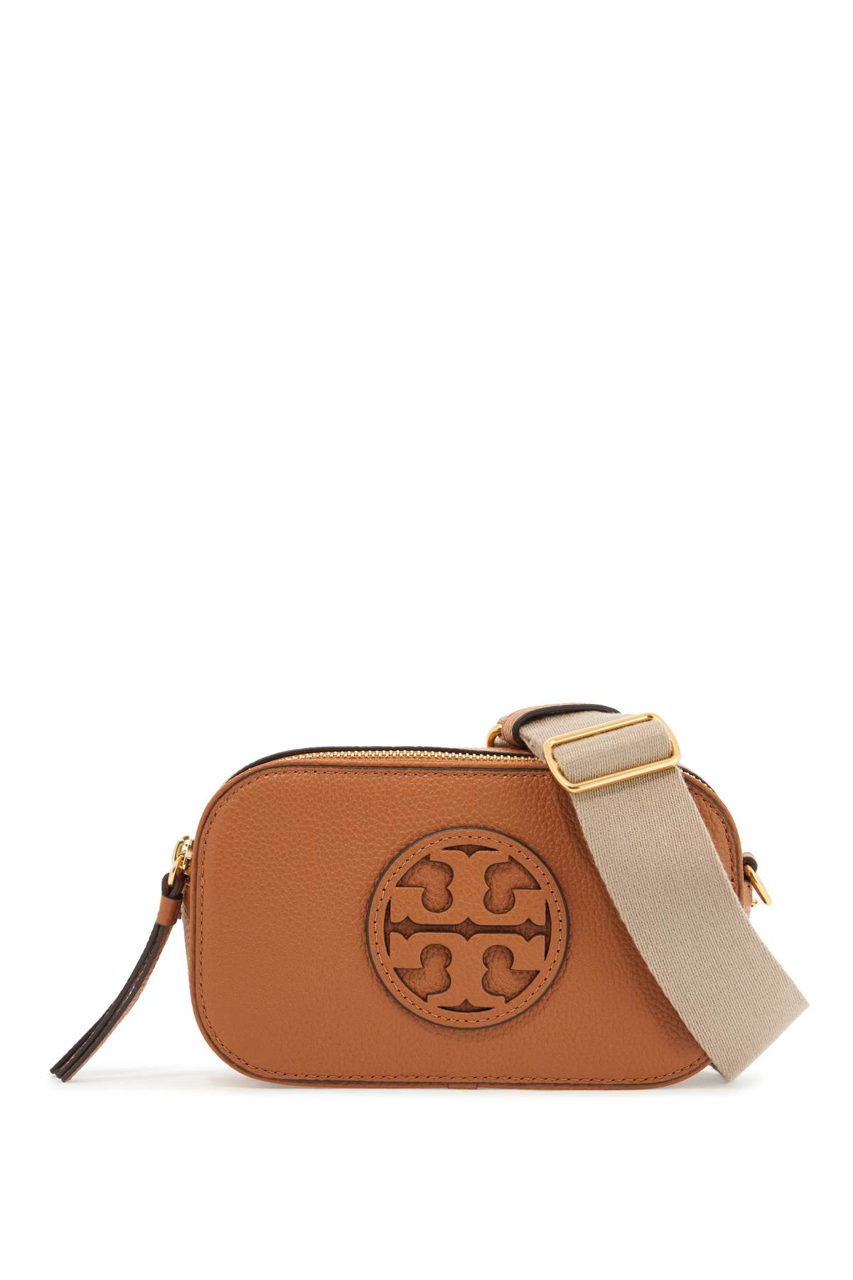 Tory Burch Mini Borsa A Tracolla Miller In Classic Chestnut (brown)