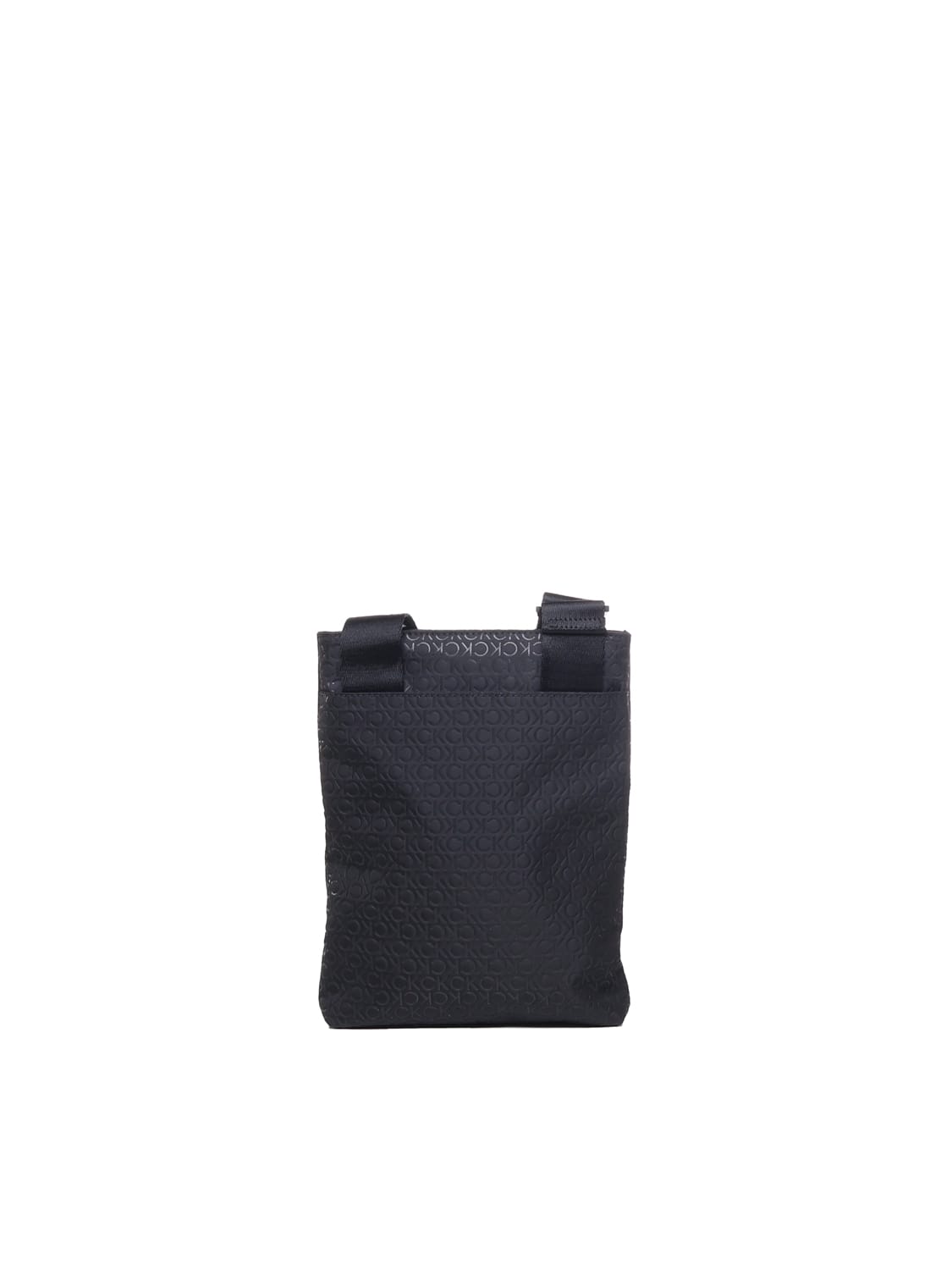 Shop Calvin Klein Flat Shoulder Bag With Logo In Black