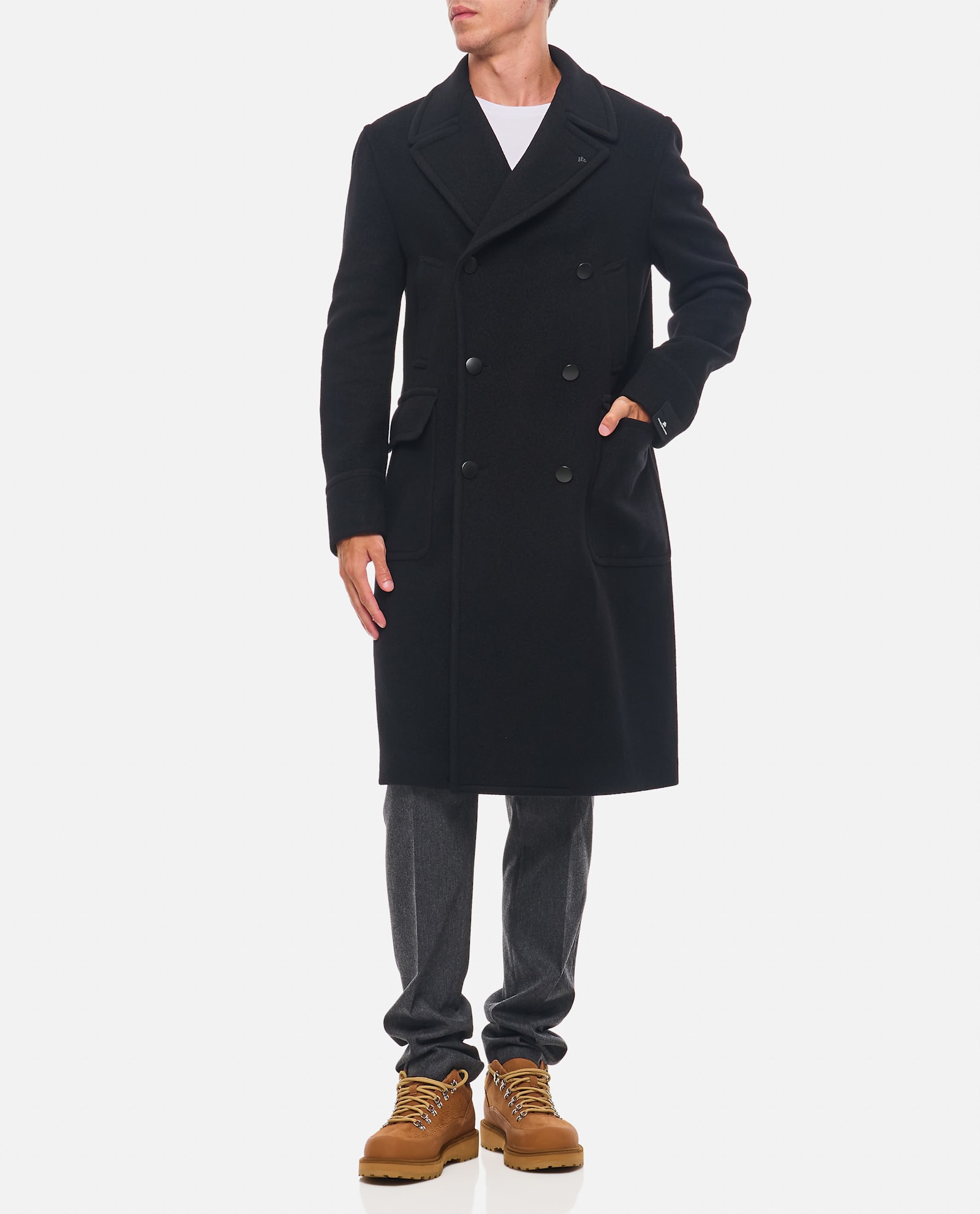 Shop Tagliatore Sherry Coat In Black