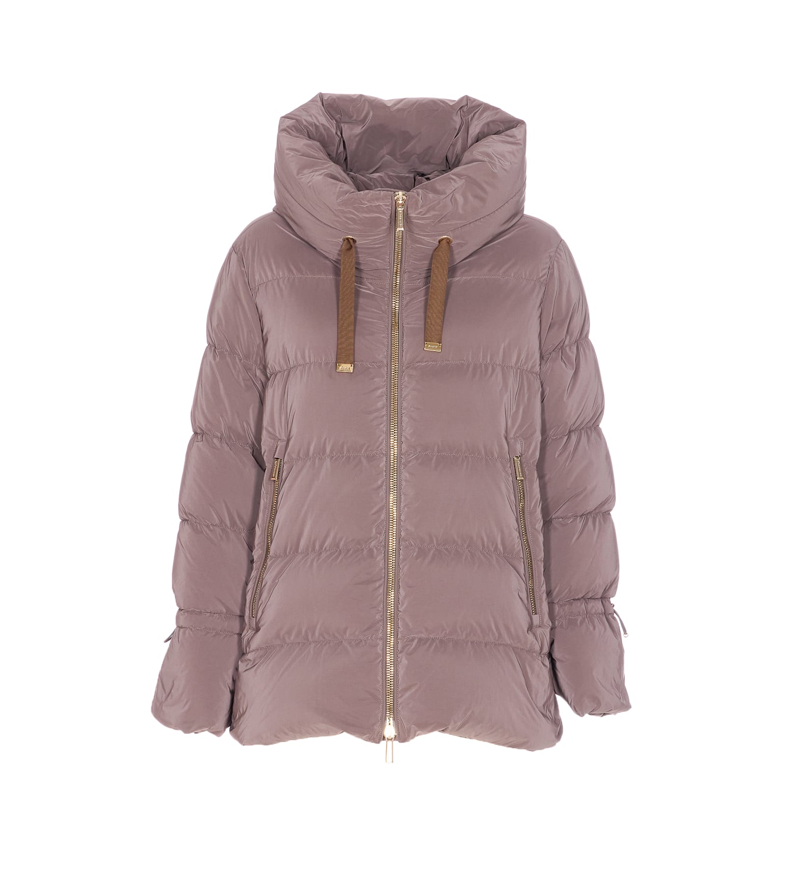 Moorer Gadia Hooded Puffer Jacket In Pink