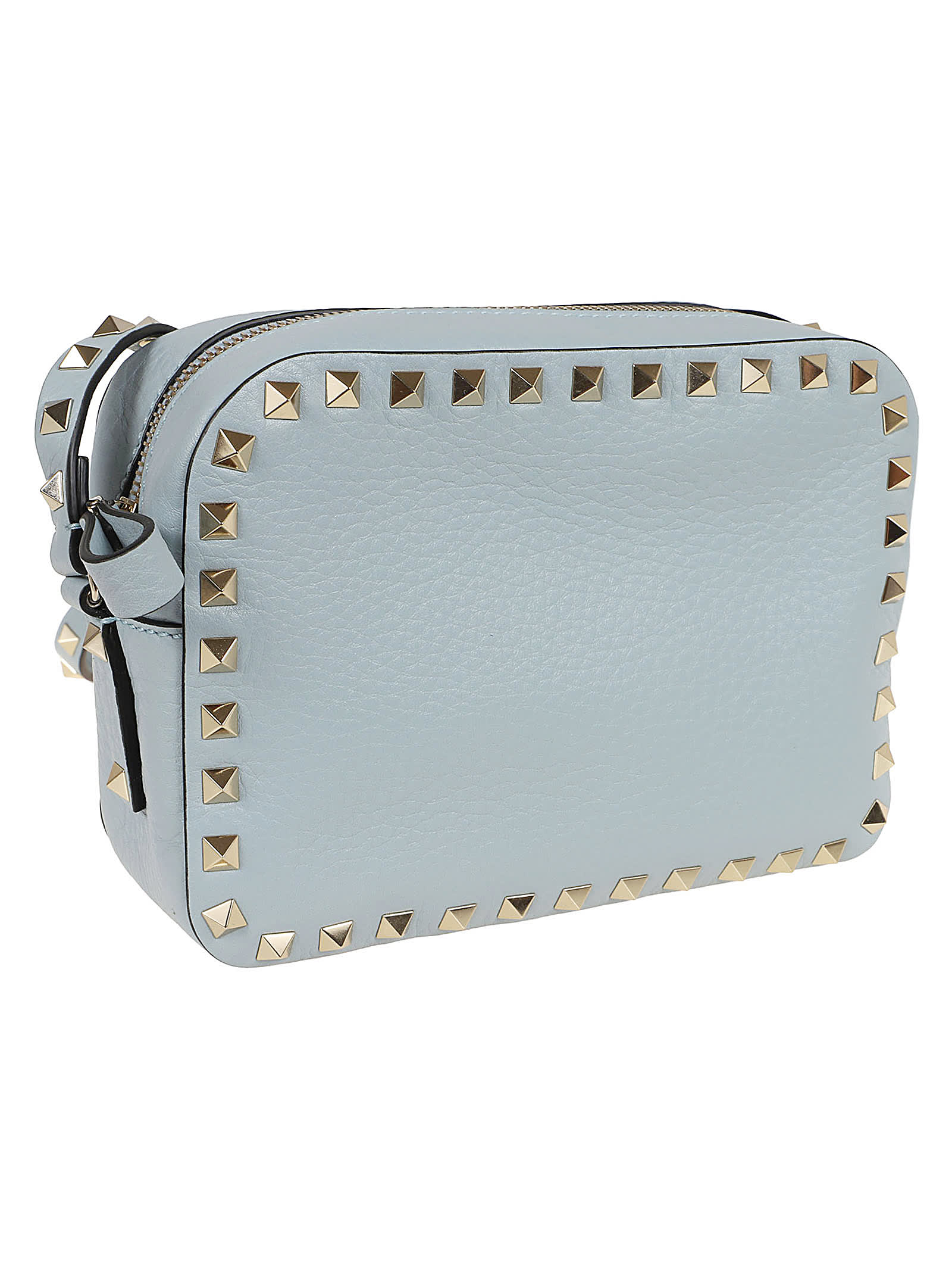 Shop Valentino Cross Body Bag Rockstud In Blu Porcellana