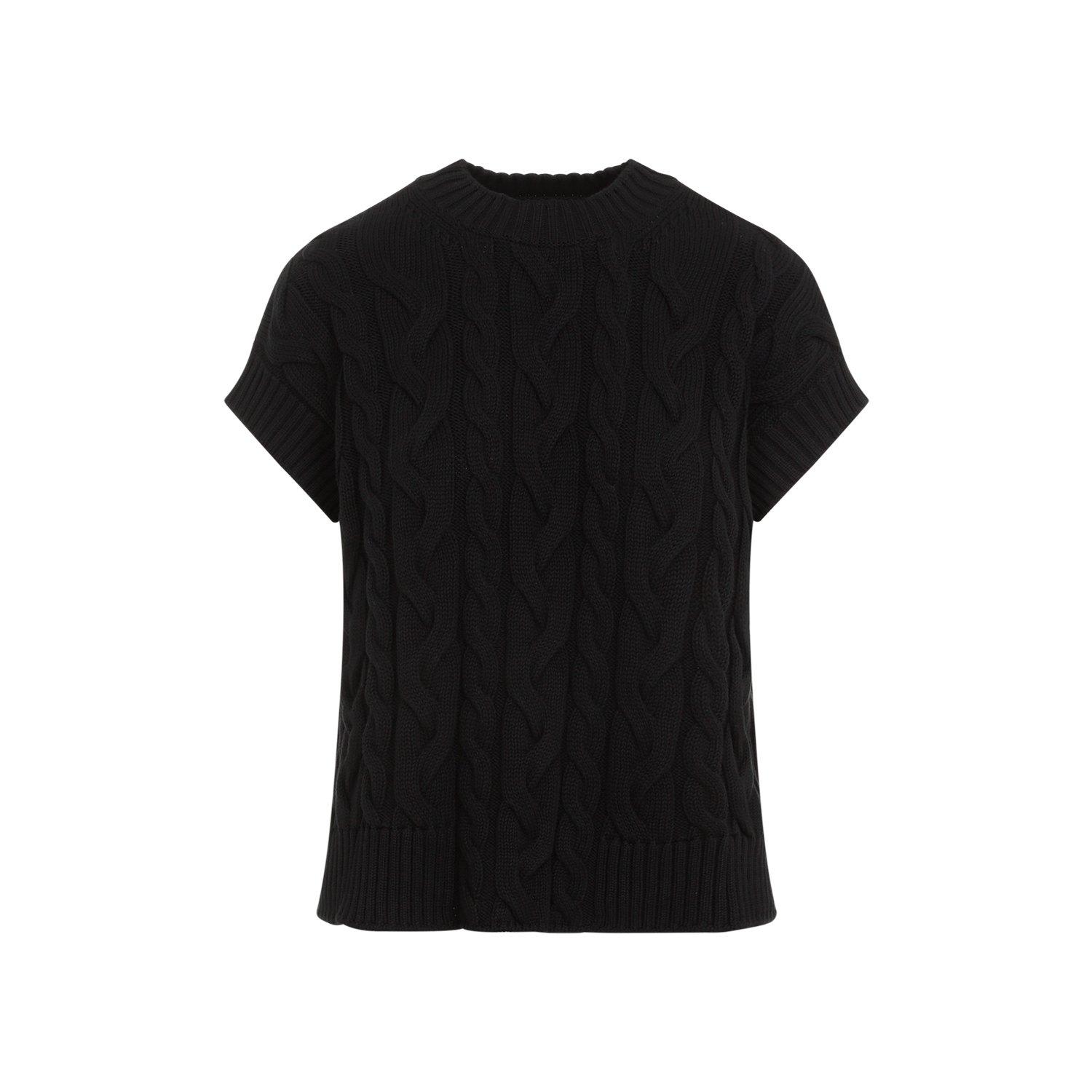 Shop 's Max Mara Crewneck Short-sleeved Jumper In Black