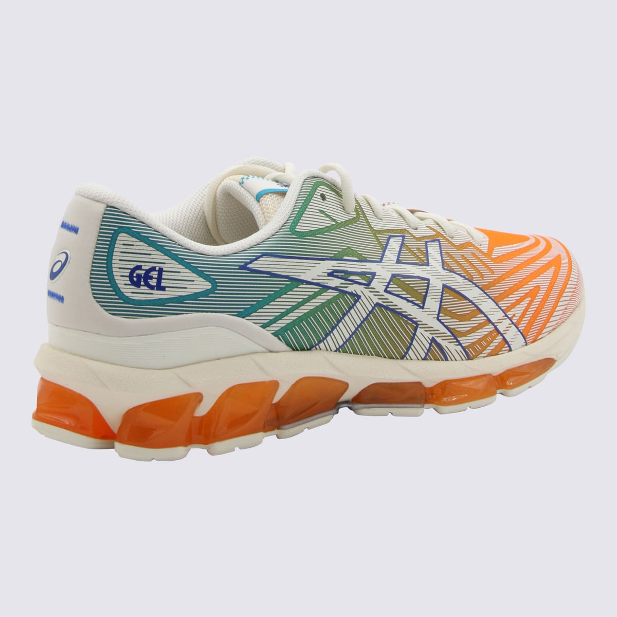 Shop Asics White And Multicolour Gel-quantum 360 Vii Sneakers In Red