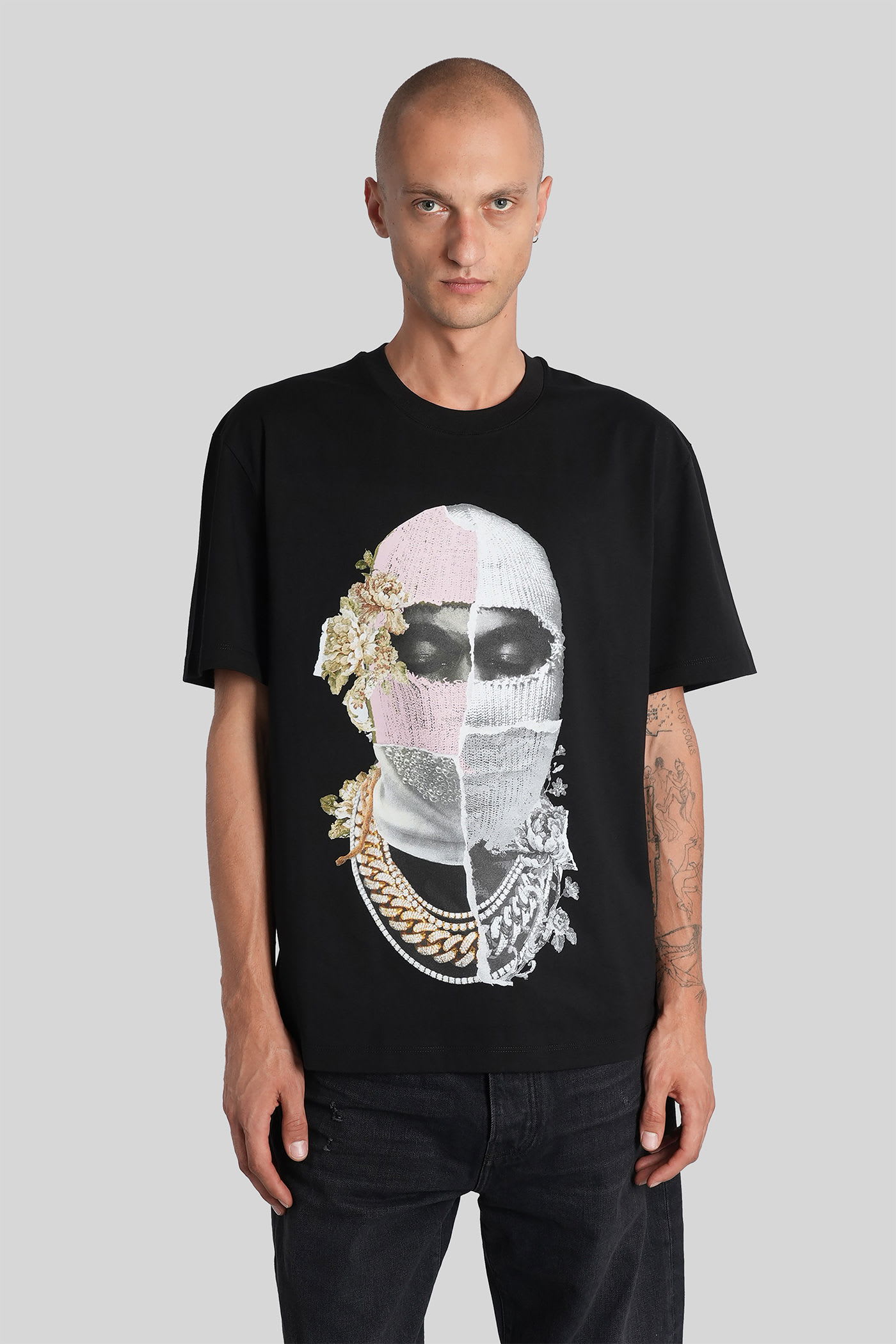 Ih Nom Uh Nit Graphic Printed Crewneck T-shirt In Black