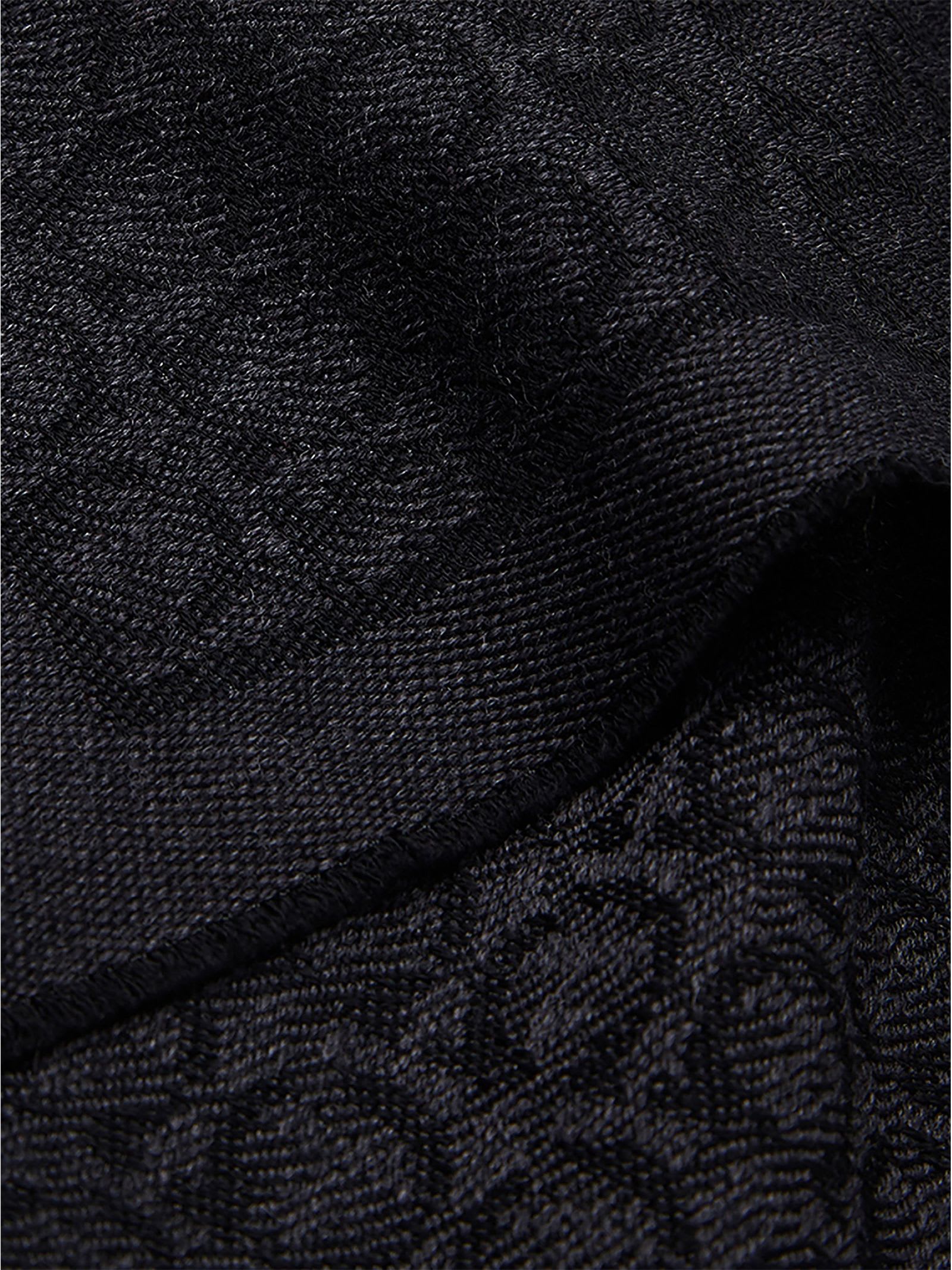 Shop Ferragamo Gancini Wool Scarf In Black