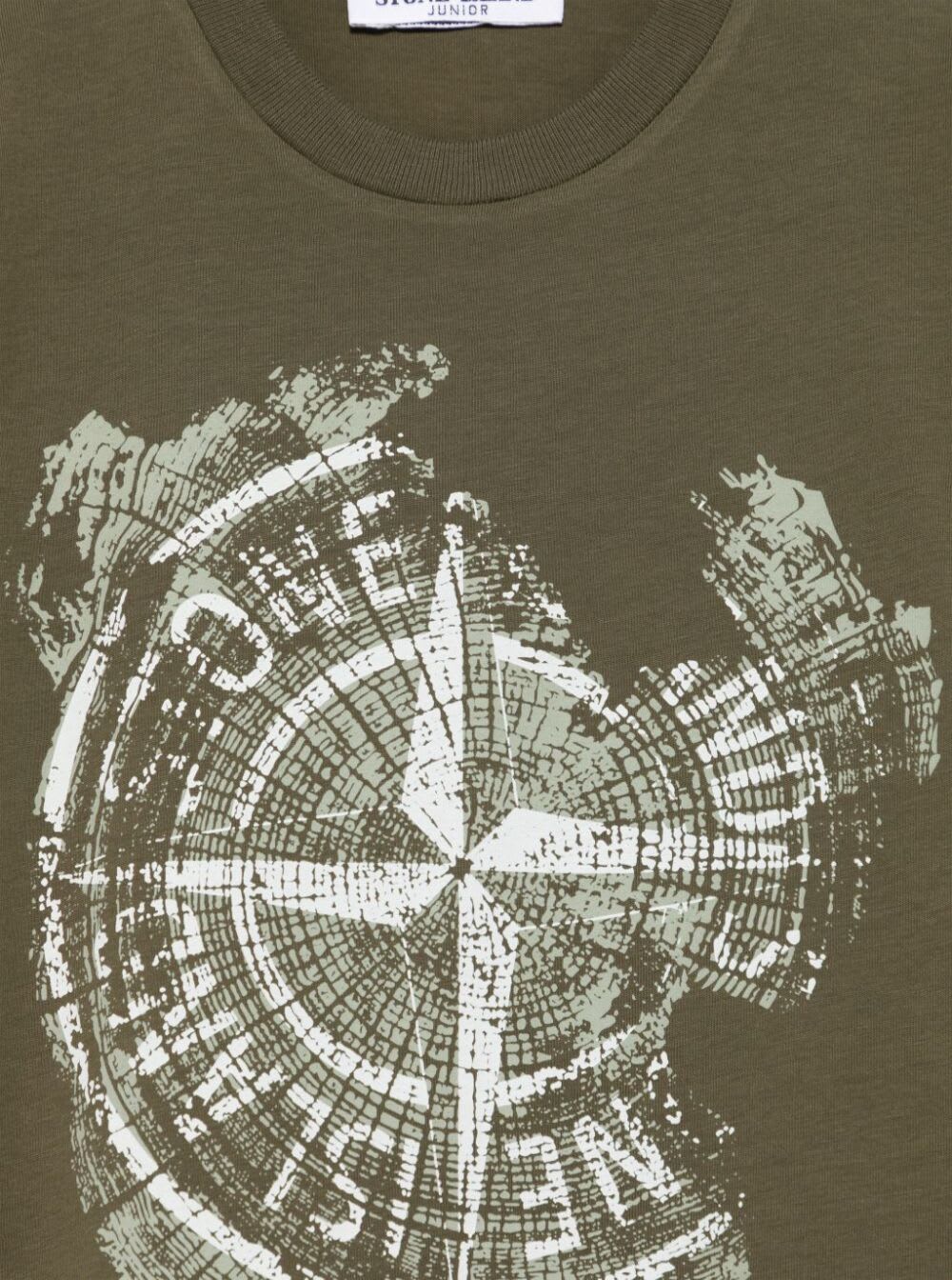 Stone Island Compass-print T-shirt In Green