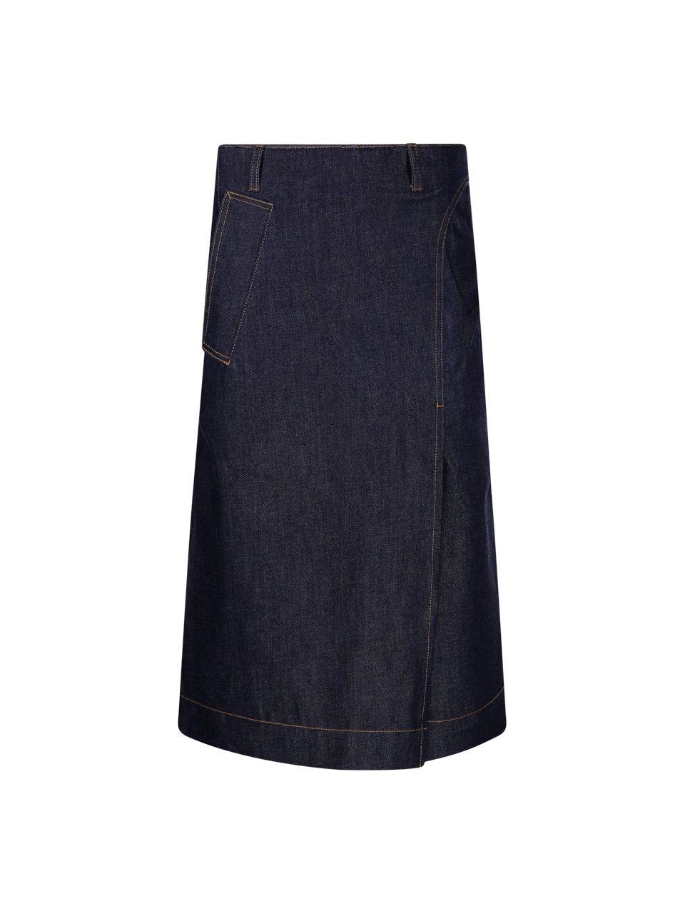 Denim Midi Skirt