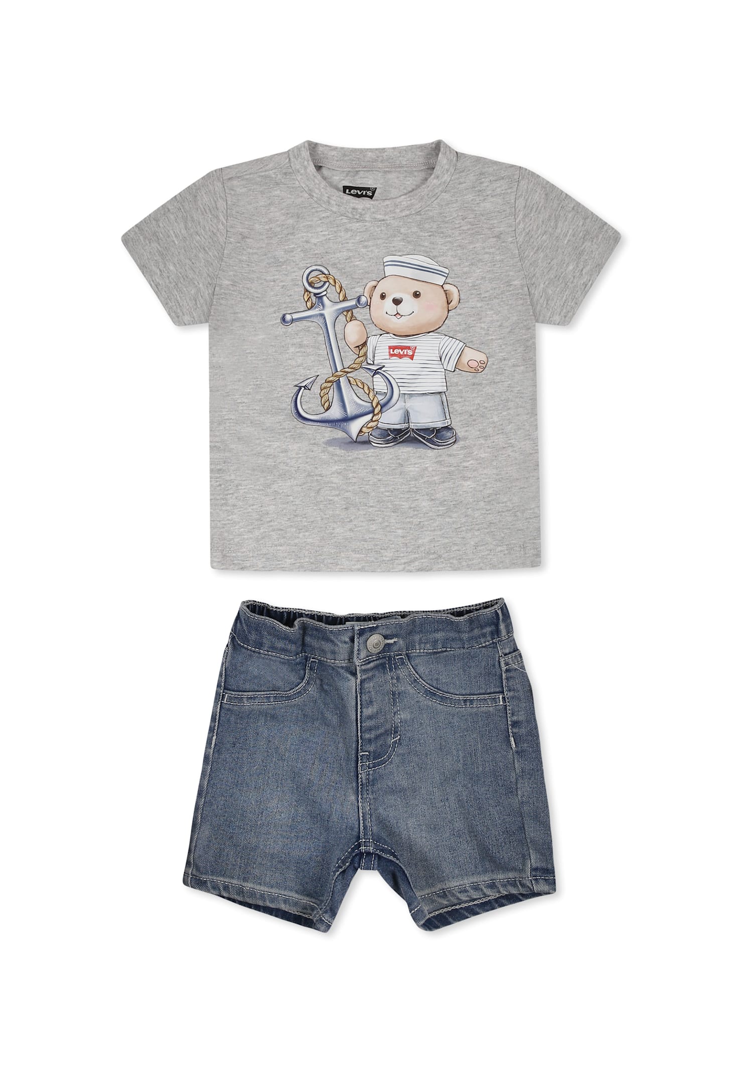 Shop Levi's Multicolor Suit For Baby Boy With Bear