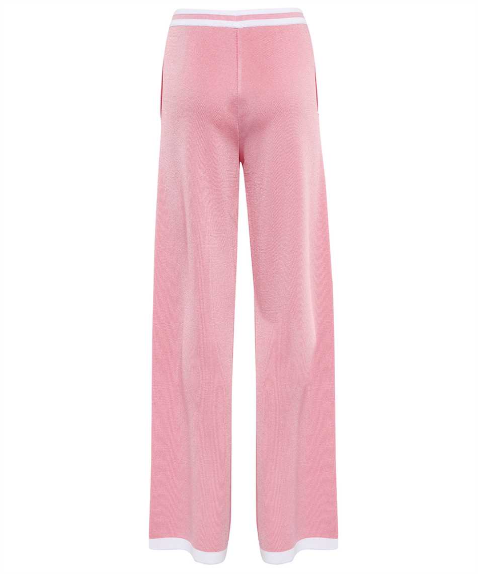 Balmain High-waisted Casual Pants With Elastic Waistband In Pink