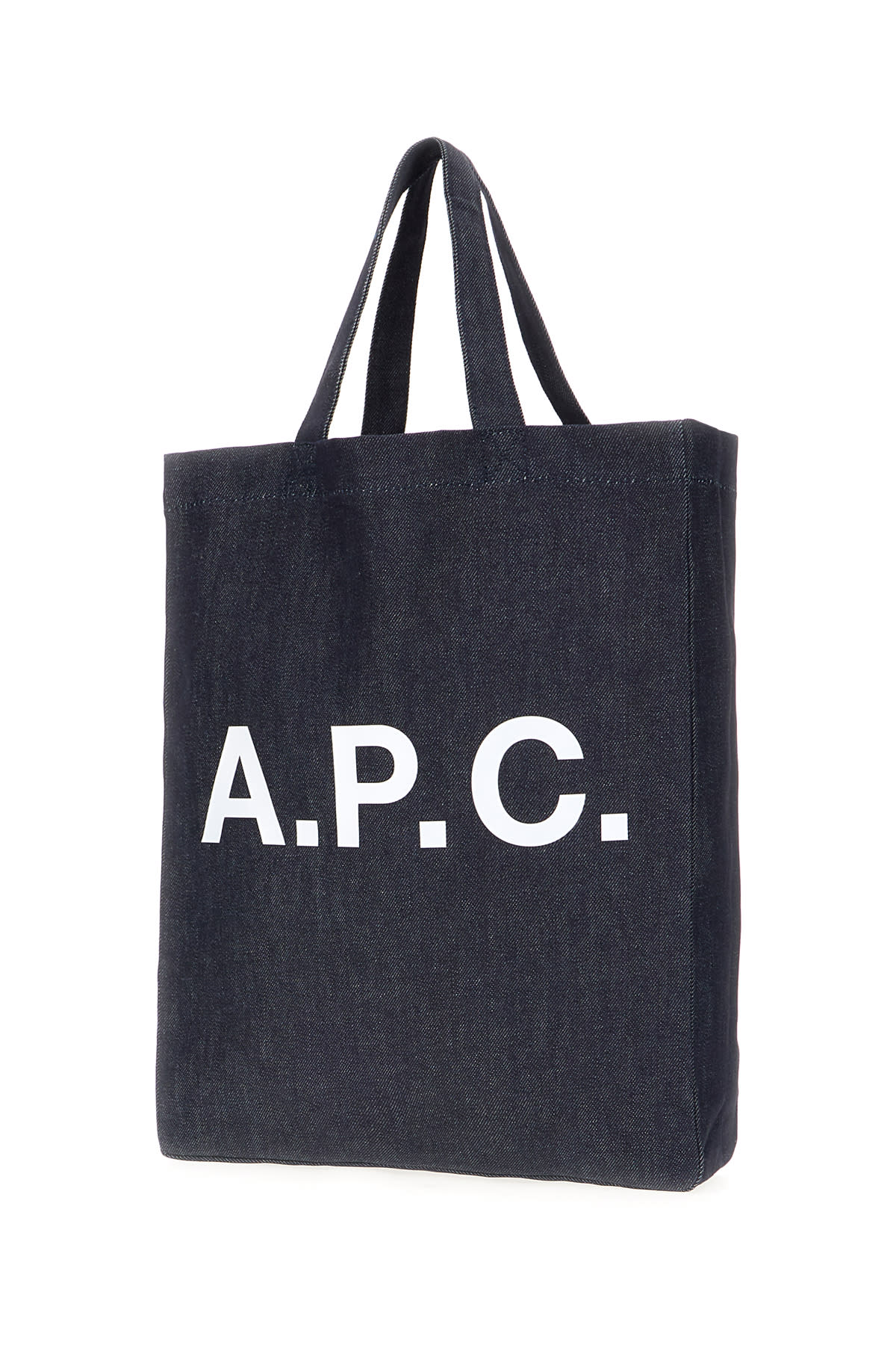 Shop Apc Denim Blend Shopping Bag In Iai