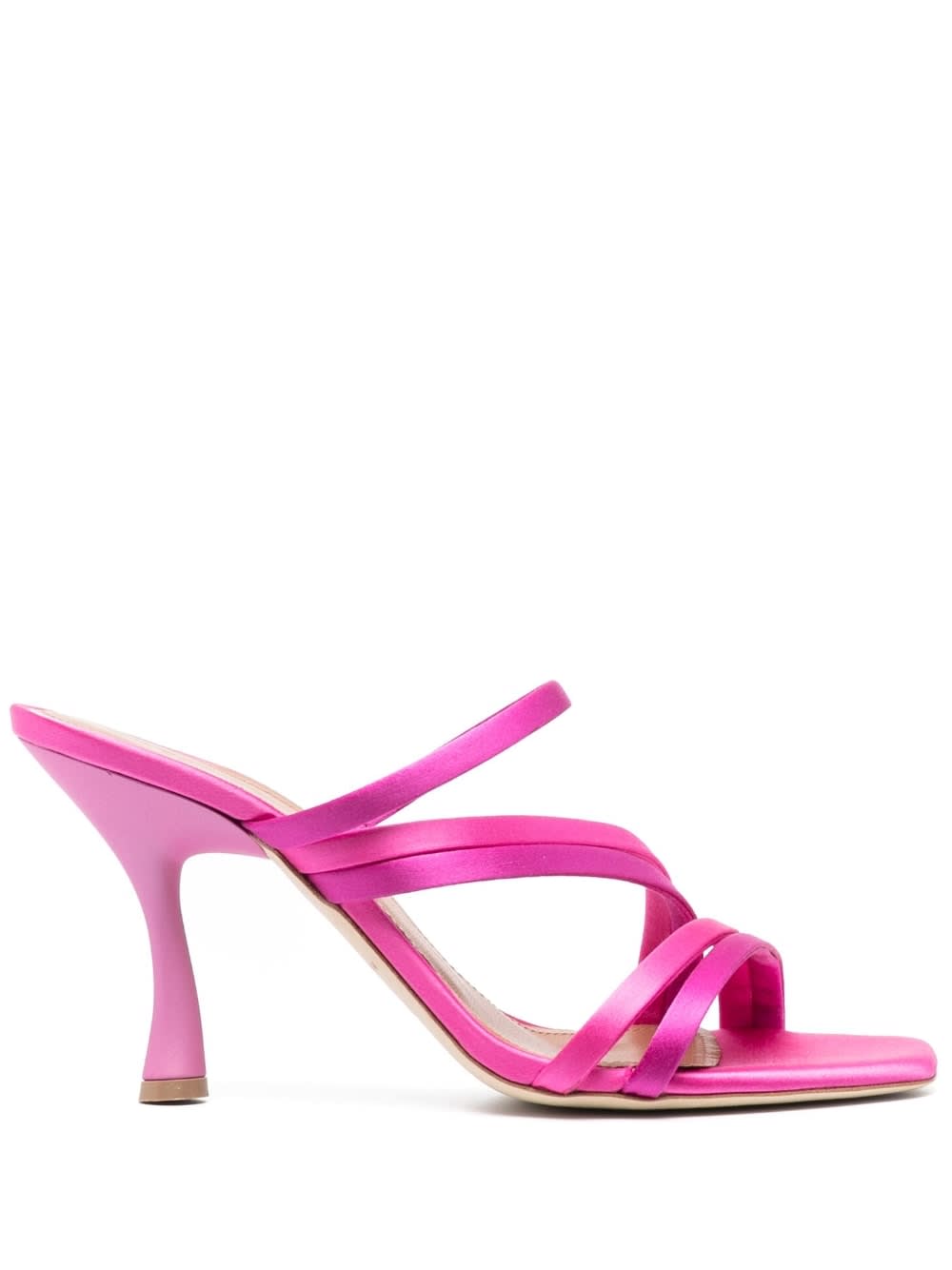 Malone Souliers Tami 90 Satin Mules In Pink